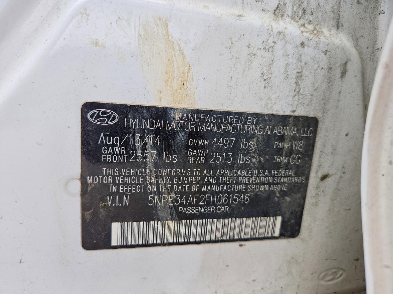 2015 Hyundai Sonata Limited White vin: 5NPE34AF2FH061546