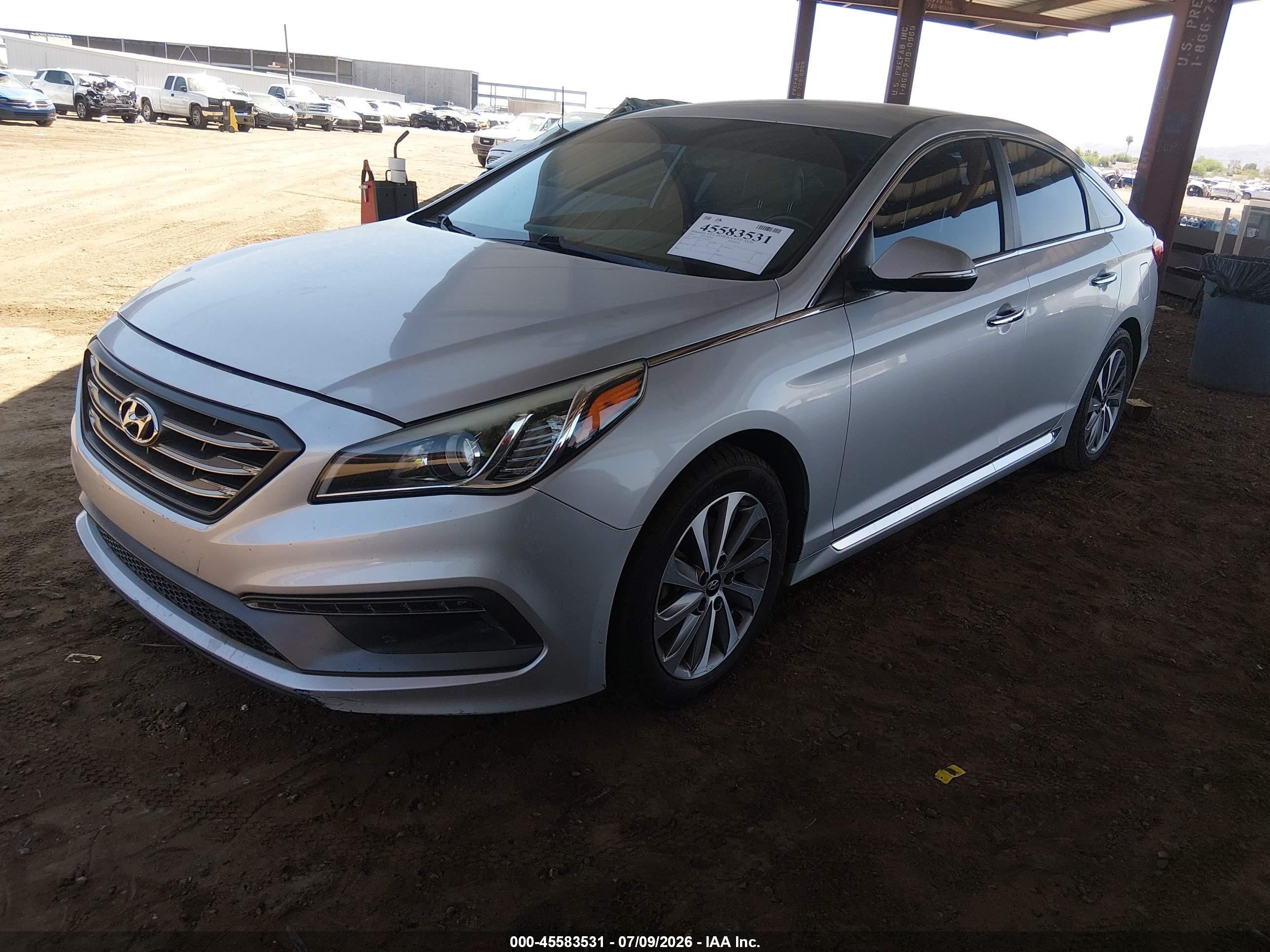 2015 Hyundai Sonata Sport Серебряный vin: 5NPE34AF2FH063720