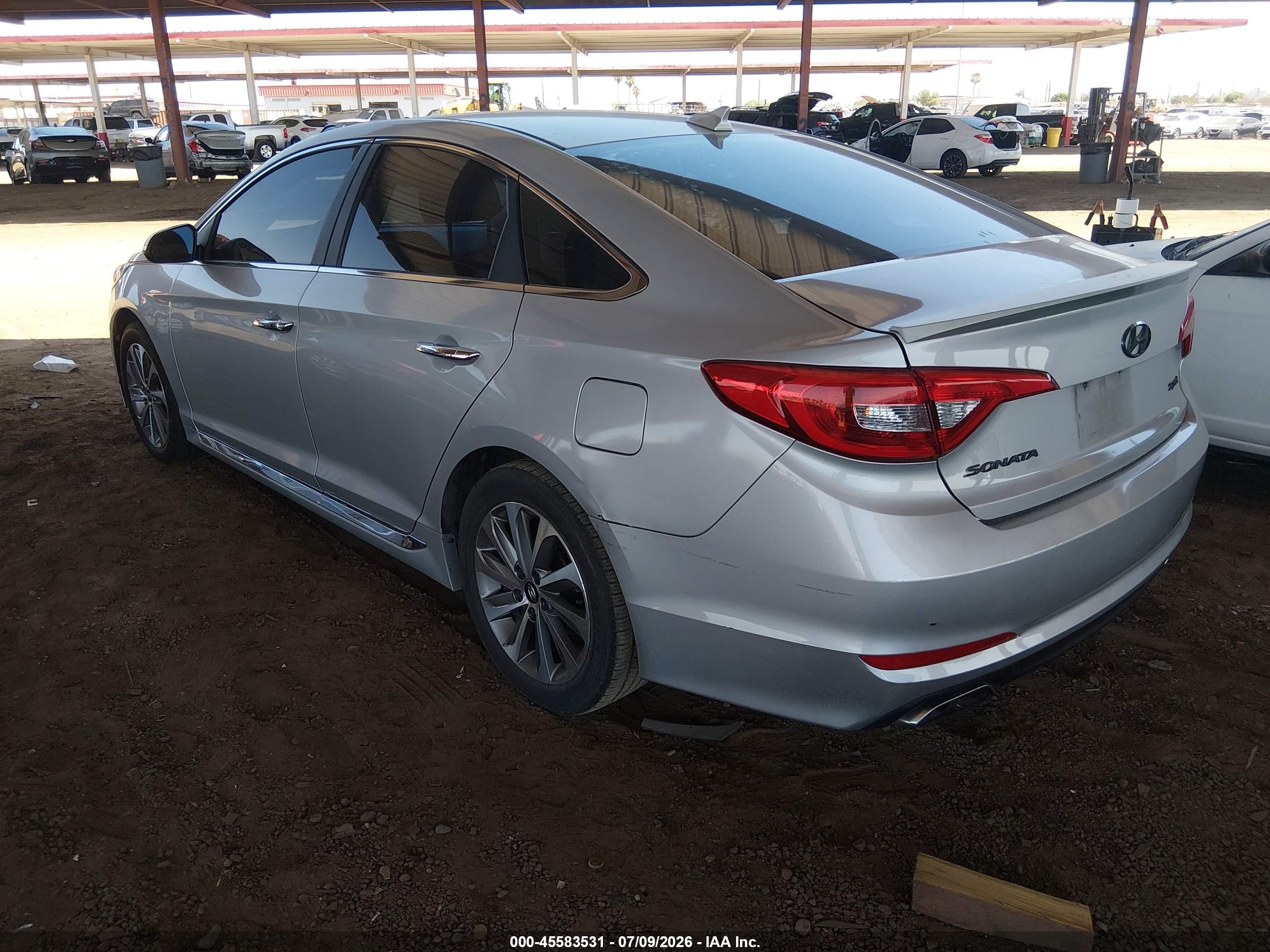 2015 Hyundai Sonata Sport Серебряный vin: 5NPE34AF2FH063720