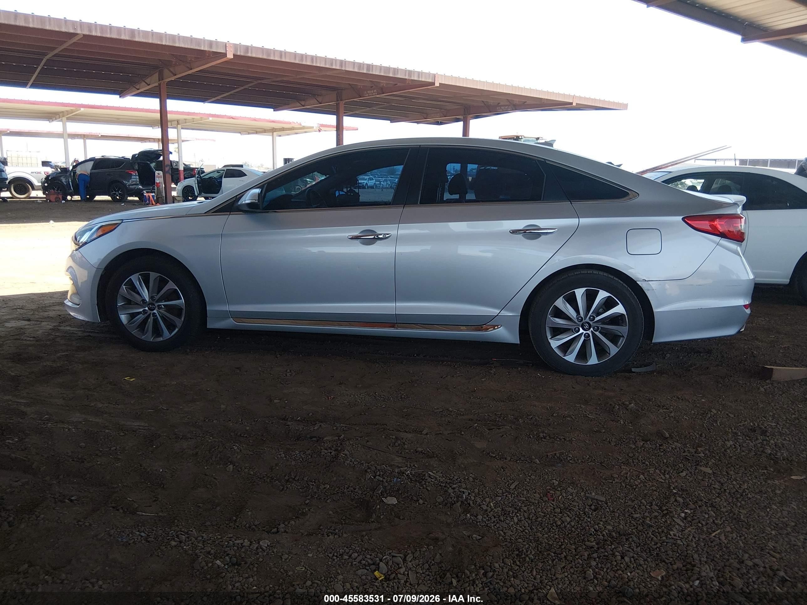 2015 Hyundai Sonata Sport Серебряный vin: 5NPE34AF2FH063720