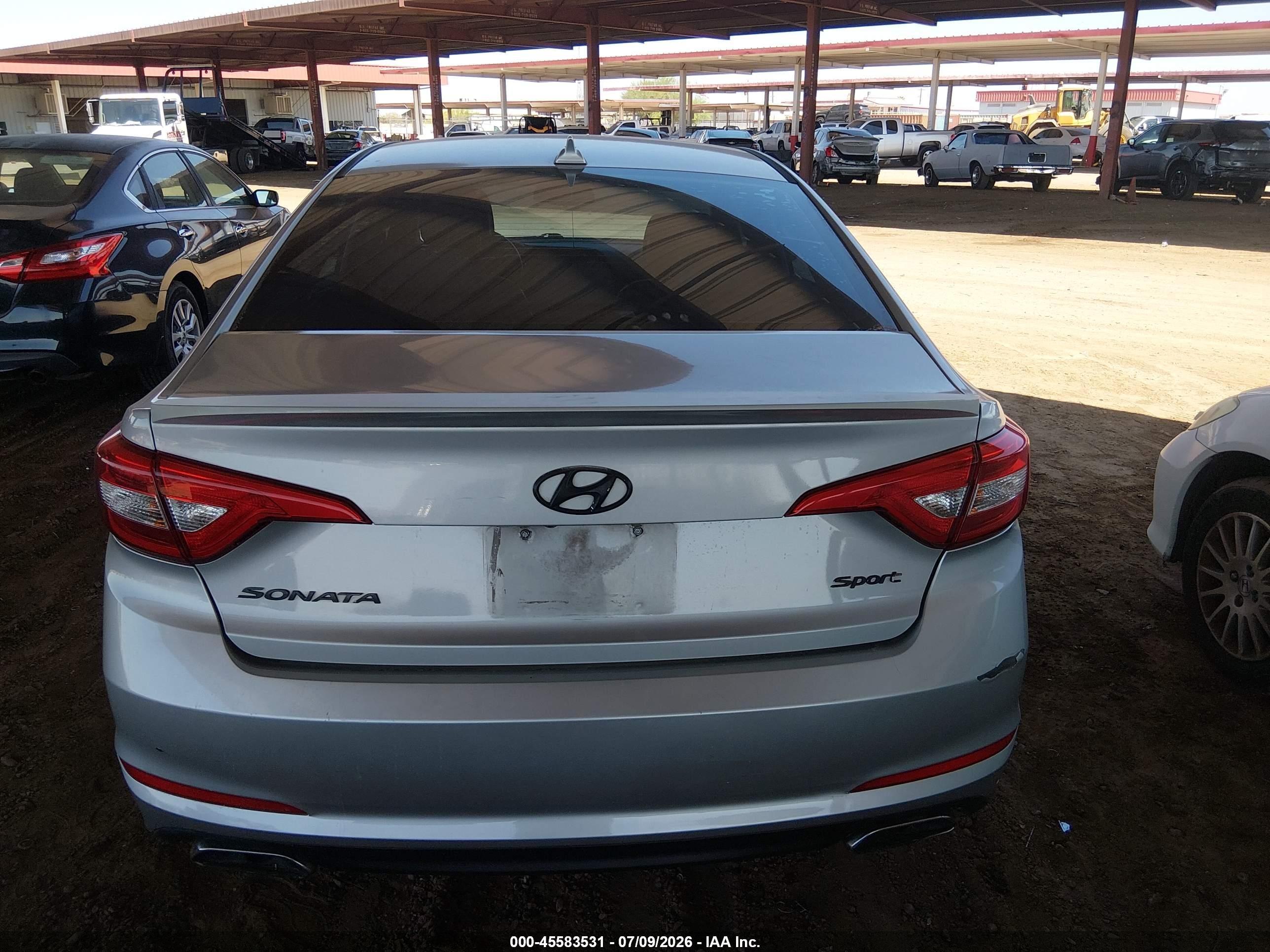 2015 Hyundai Sonata Sport Серебряный vin: 5NPE34AF2FH063720