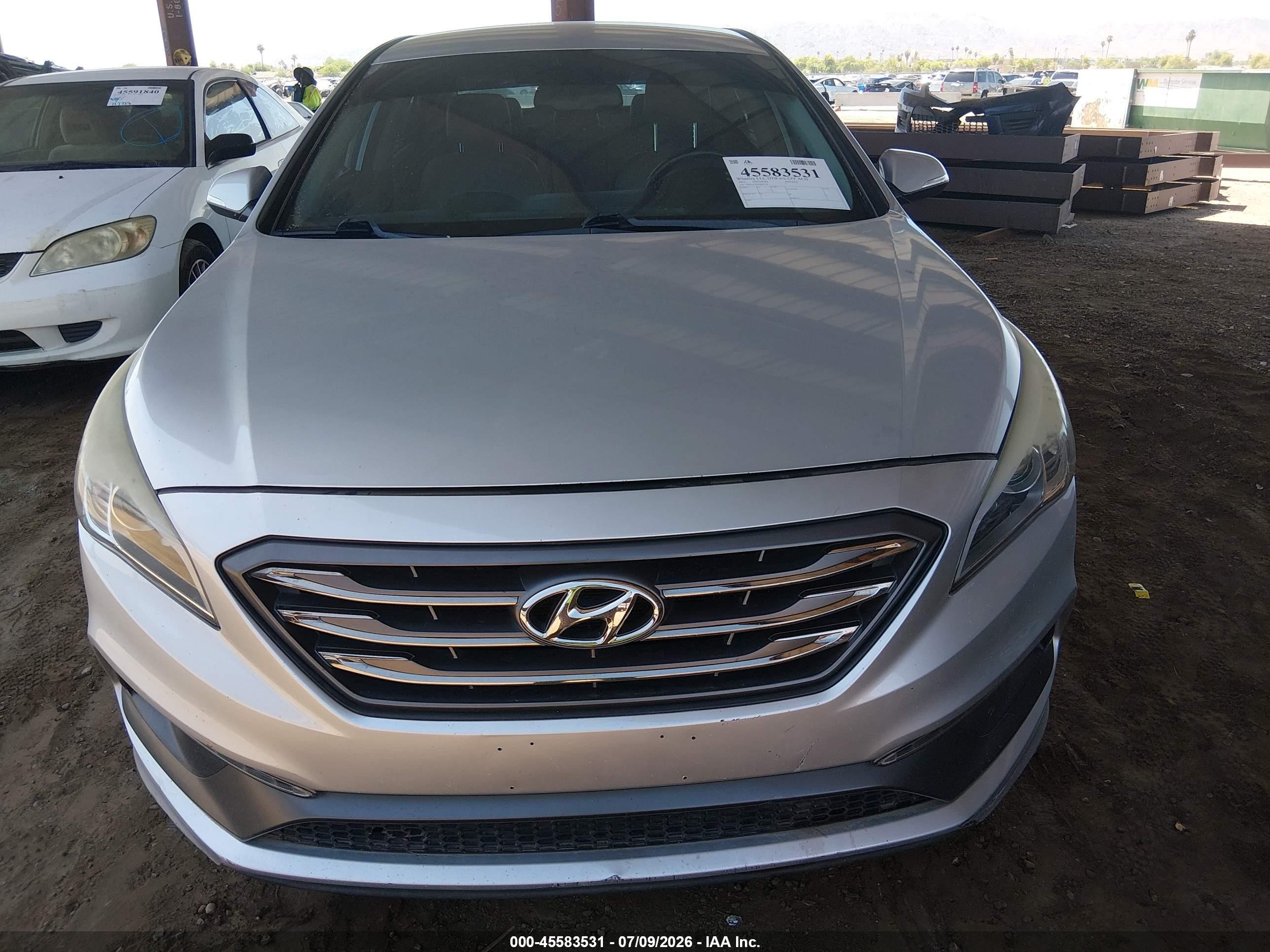 2015 Hyundai Sonata Sport Серебряный vin: 5NPE34AF2FH063720