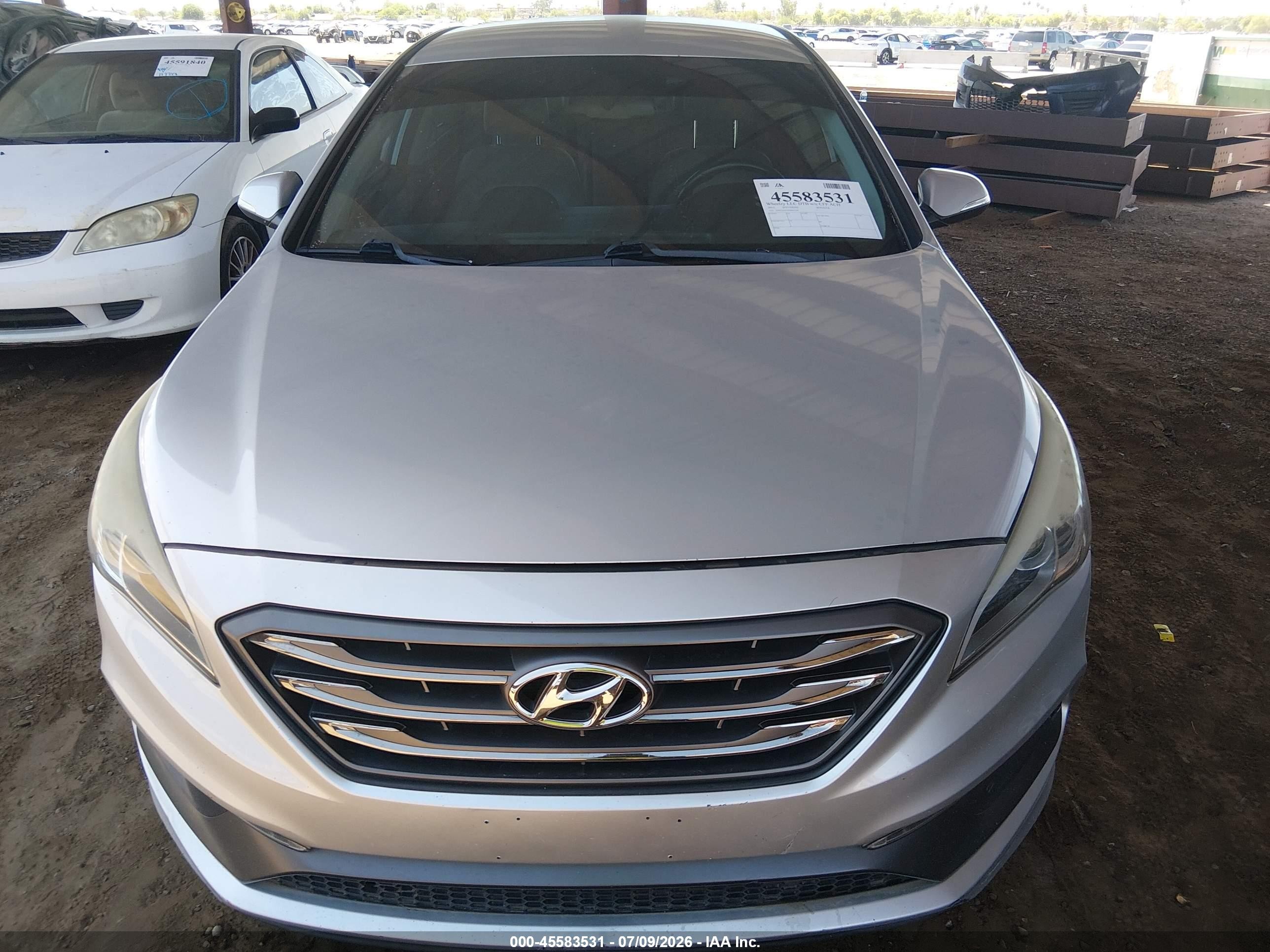 2015 Hyundai Sonata Sport Серебряный vin: 5NPE34AF2FH063720