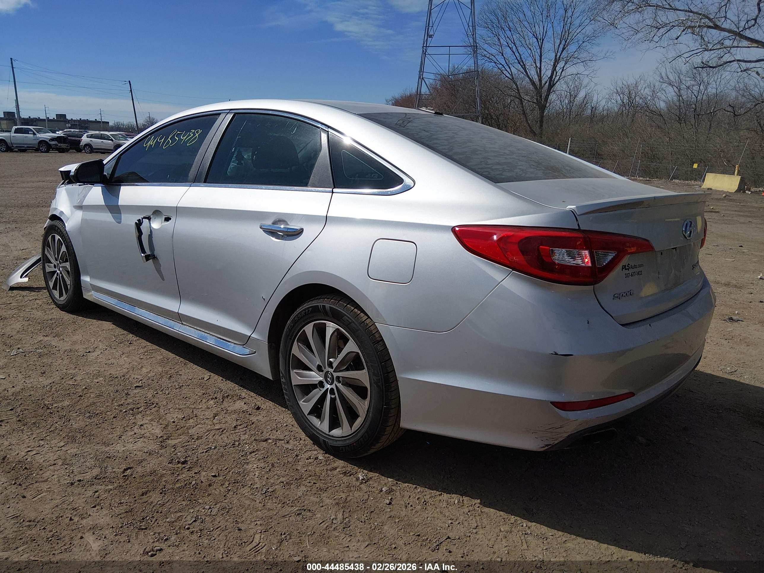 2015 Hyundai Sonata Sport Silver vin: 5NPE34AF2FH066472