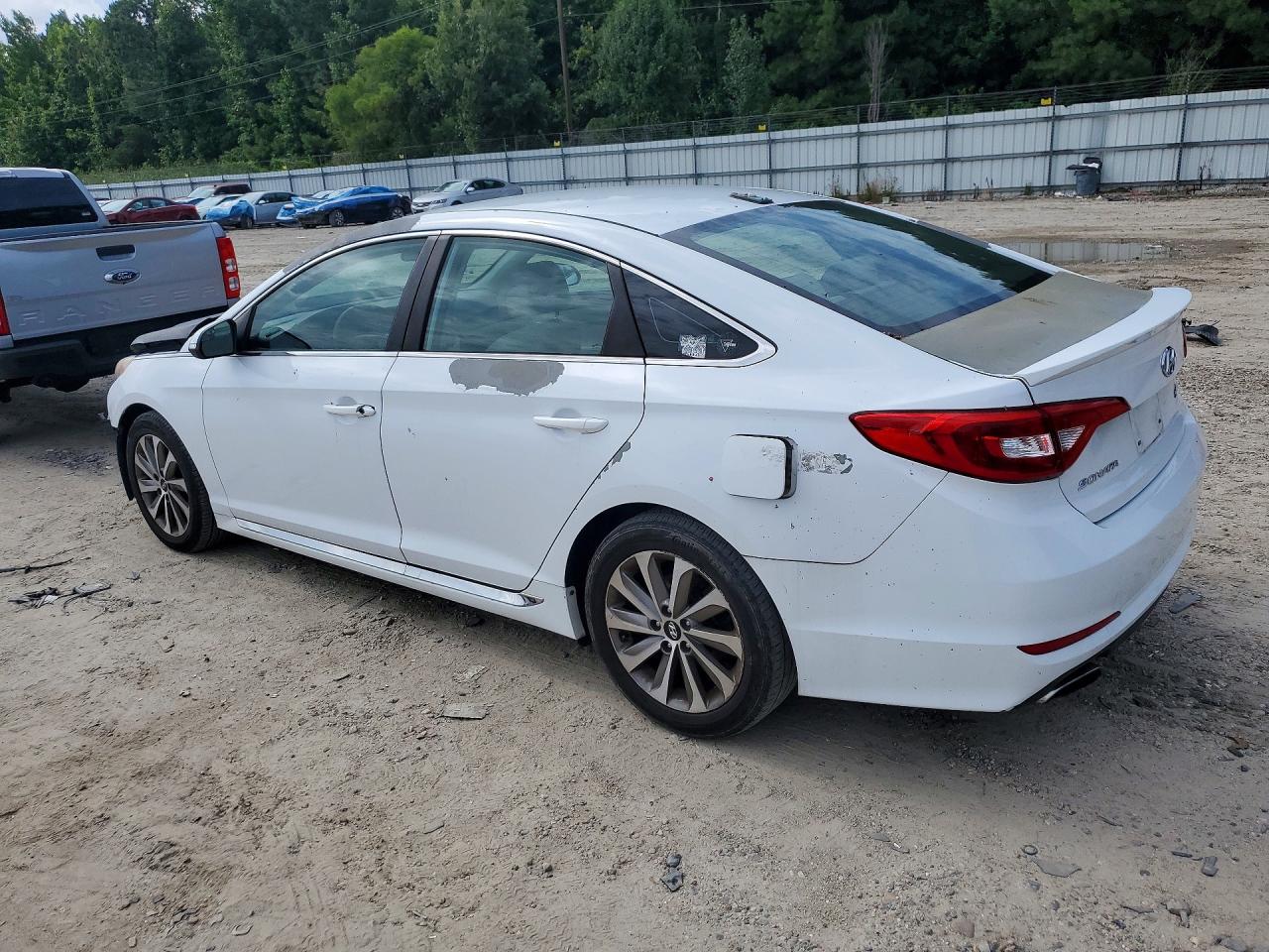 2015 Hyundai Sonata Sport White vin: 5NPE34AF2FH069016