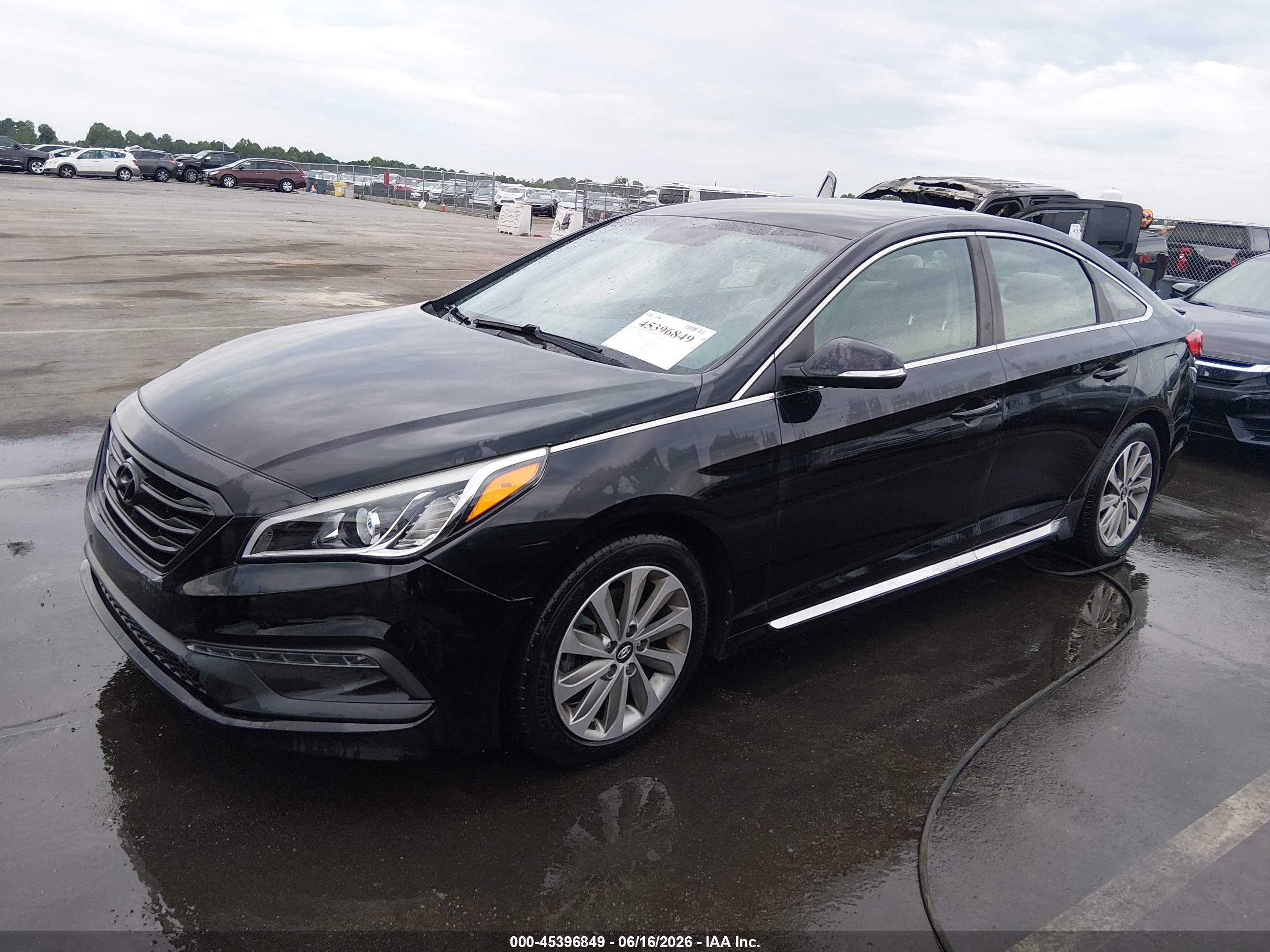 2015 Hyundai Sonata Sport Black vin: 5NPE34AF2FH072496