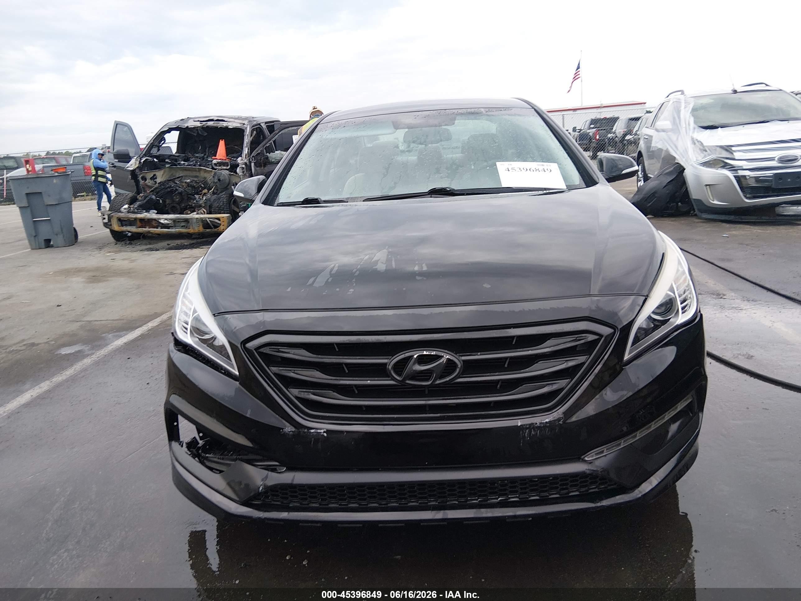 2015 Hyundai Sonata Sport Black vin: 5NPE34AF2FH072496