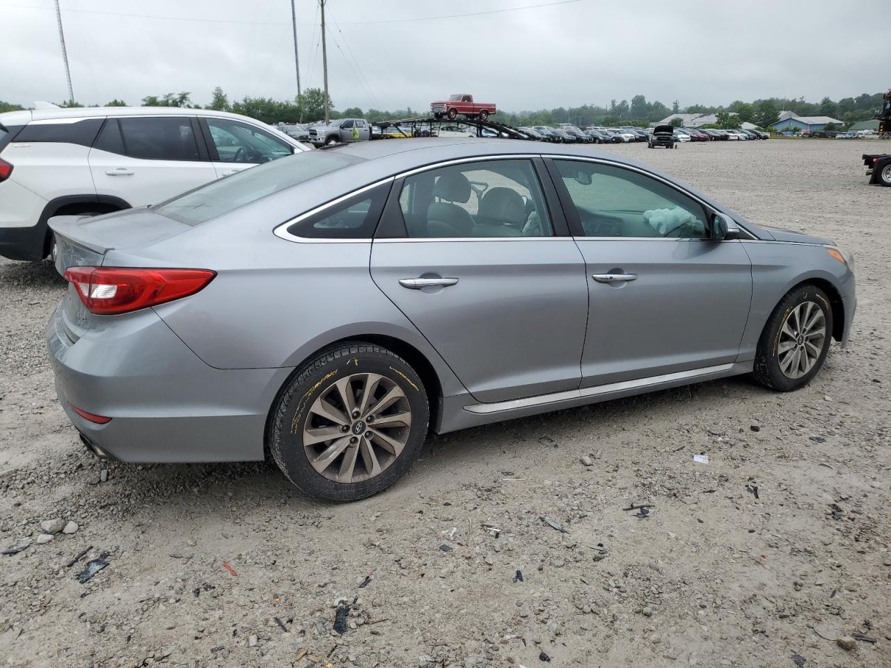 2015 Hyundai Sonata Sport Silver vin: 5NPE34AF2FH083725