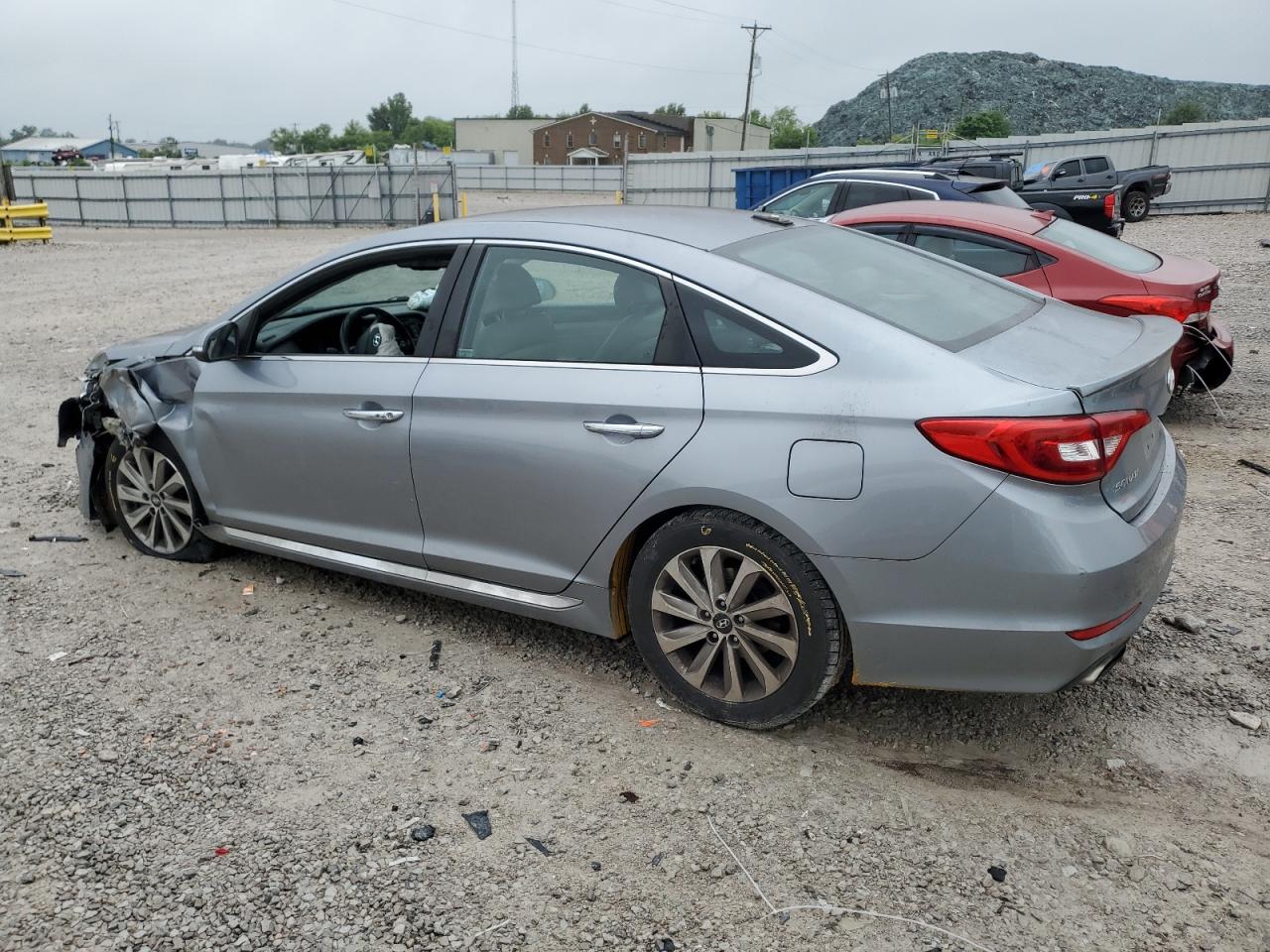 2015 Hyundai Sonata Sport Silver vin: 5NPE34AF2FH083725