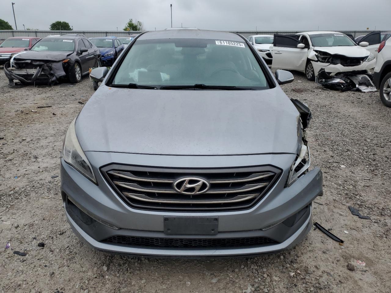 2015 Hyundai Sonata Sport Silver vin: 5NPE34AF2FH083725