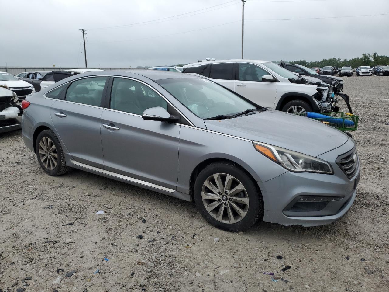2015 Hyundai Sonata Sport Silver vin: 5NPE34AF2FH083725
