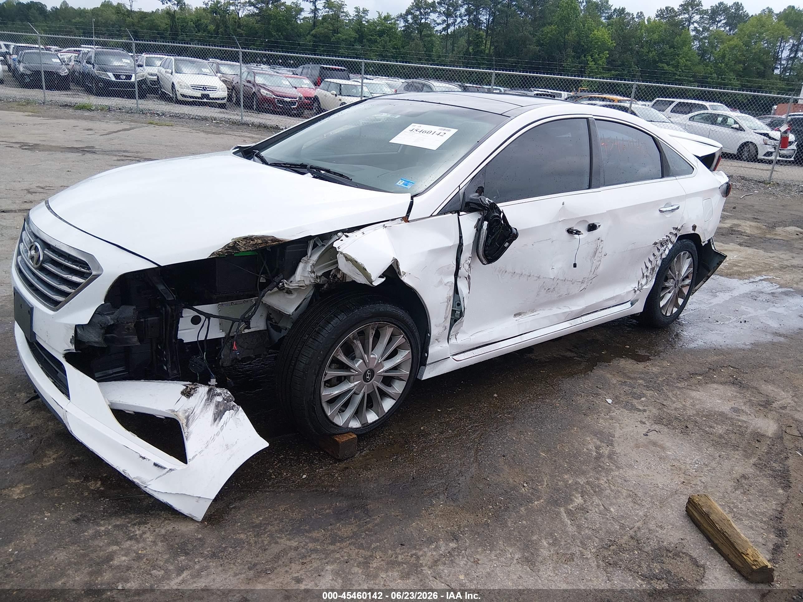 2015 Hyundai Sonata Limited White vin: 5NPE34AF2FH097009