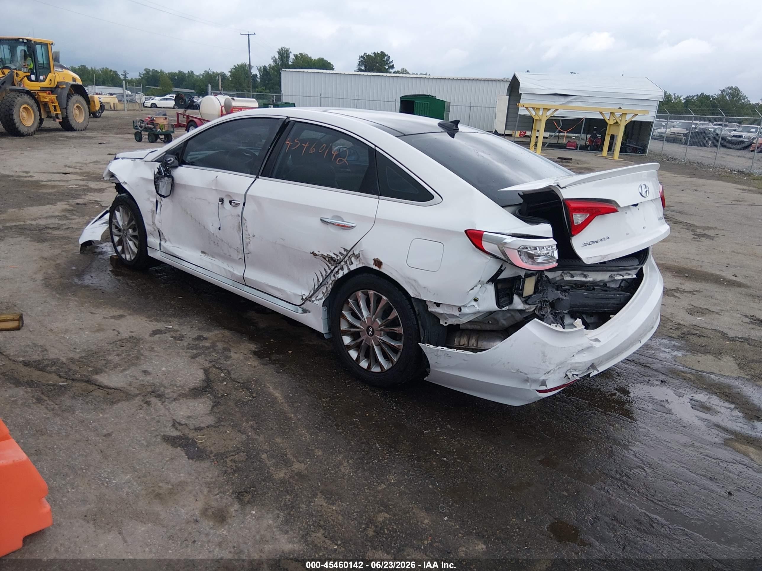 2015 Hyundai Sonata Limited White vin: 5NPE34AF2FH097009