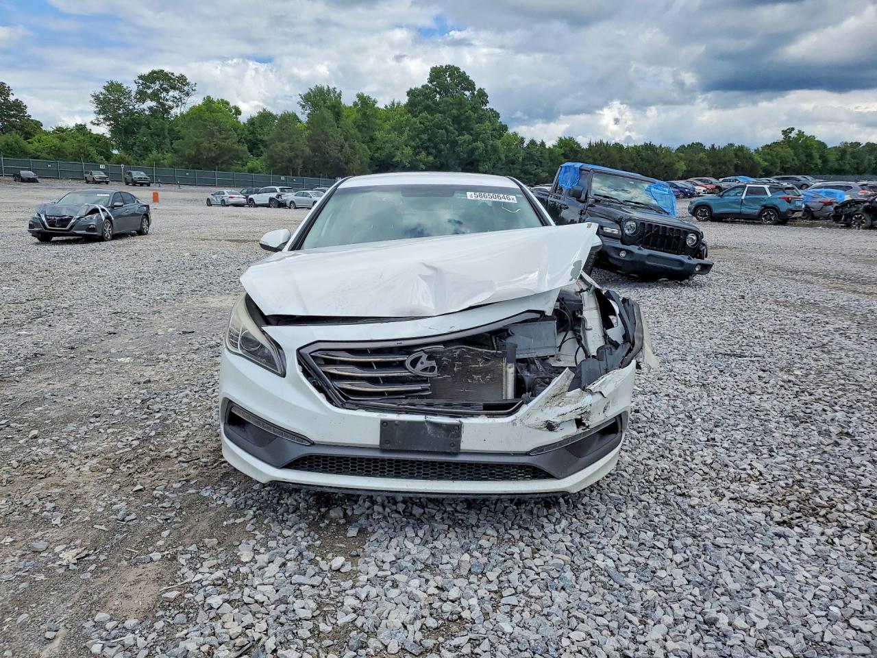 2015 Hyundai Sonata Sport Белый vin: 5NPE34AF2FH097737