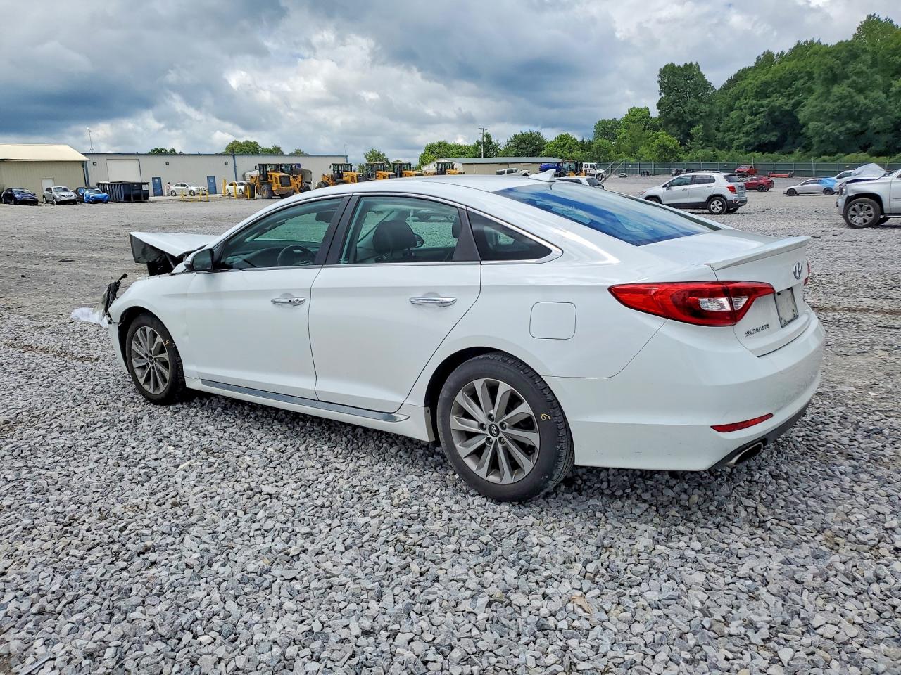 2015 Hyundai Sonata Sport Белый vin: 5NPE34AF2FH097737