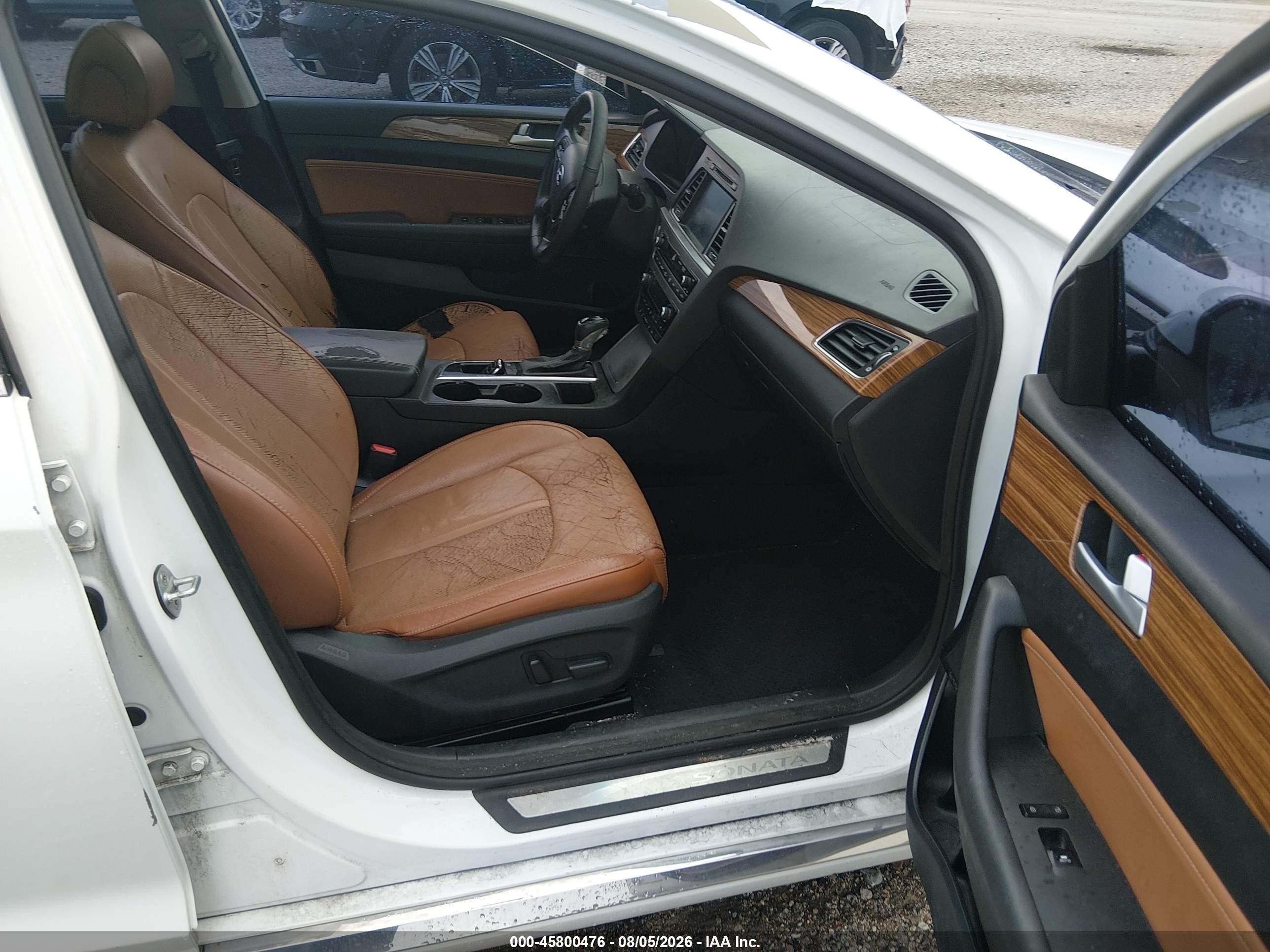2015 Hyundai Sonata Limited White vin: 5NPE34AF2FH101155