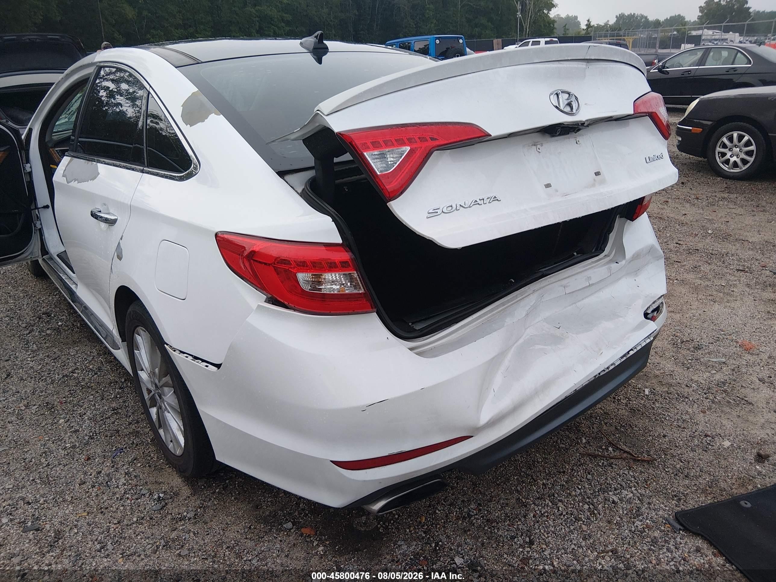 2015 Hyundai Sonata Limited White vin: 5NPE34AF2FH101155