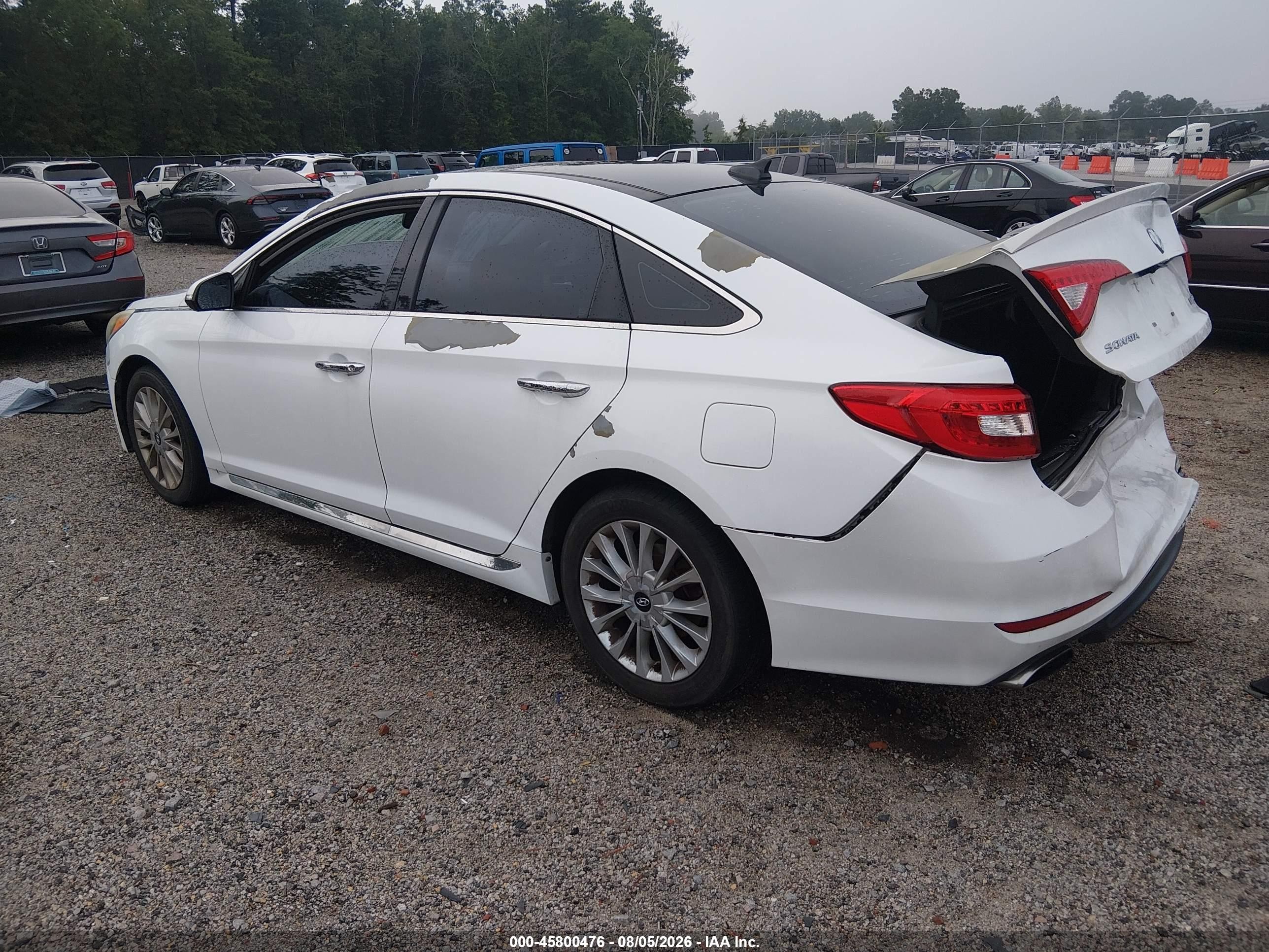 2015 Hyundai Sonata Limited White vin: 5NPE34AF2FH101155