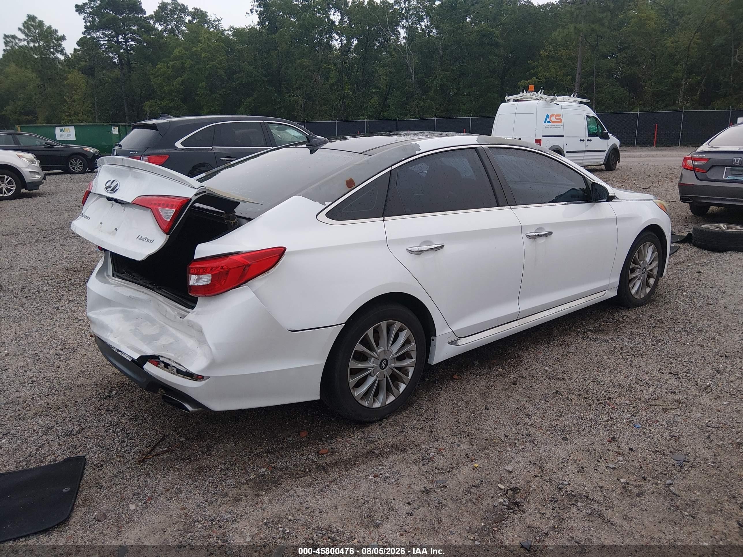 2015 Hyundai Sonata Limited White vin: 5NPE34AF2FH101155