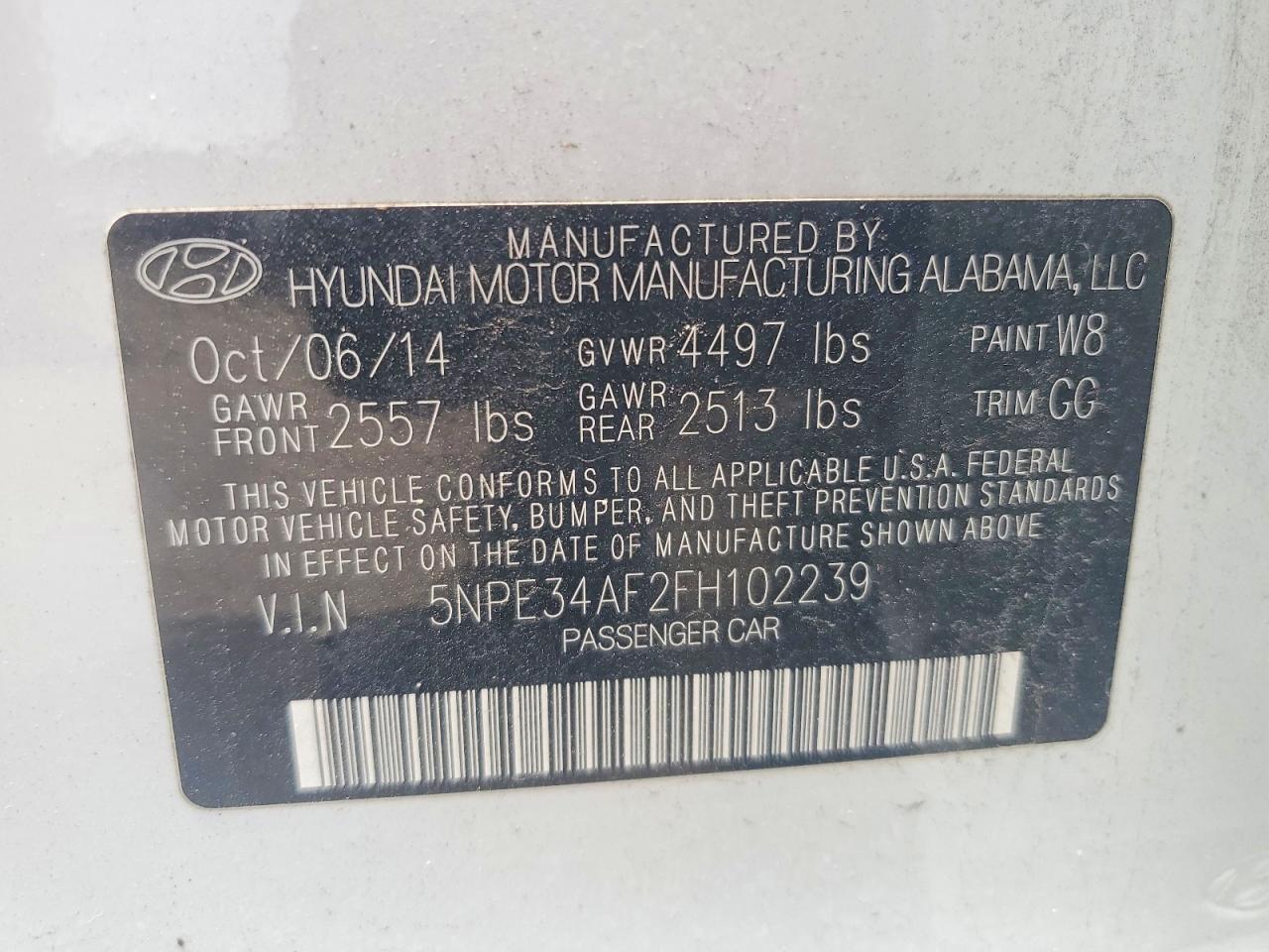 2015 Hyundai Sonata Limited White vin: 5NPE34AF2FH102239
