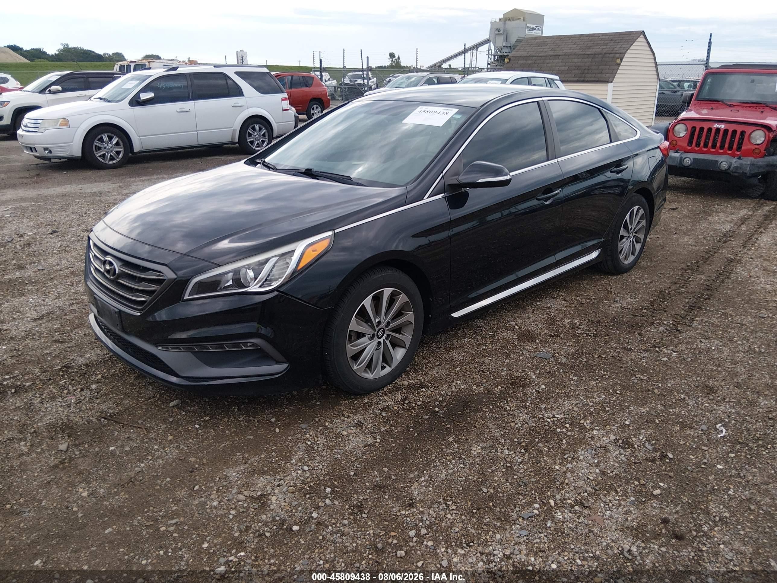 2015 Hyundai Sonata Sport Black vin: 5NPE34AF2FH102757