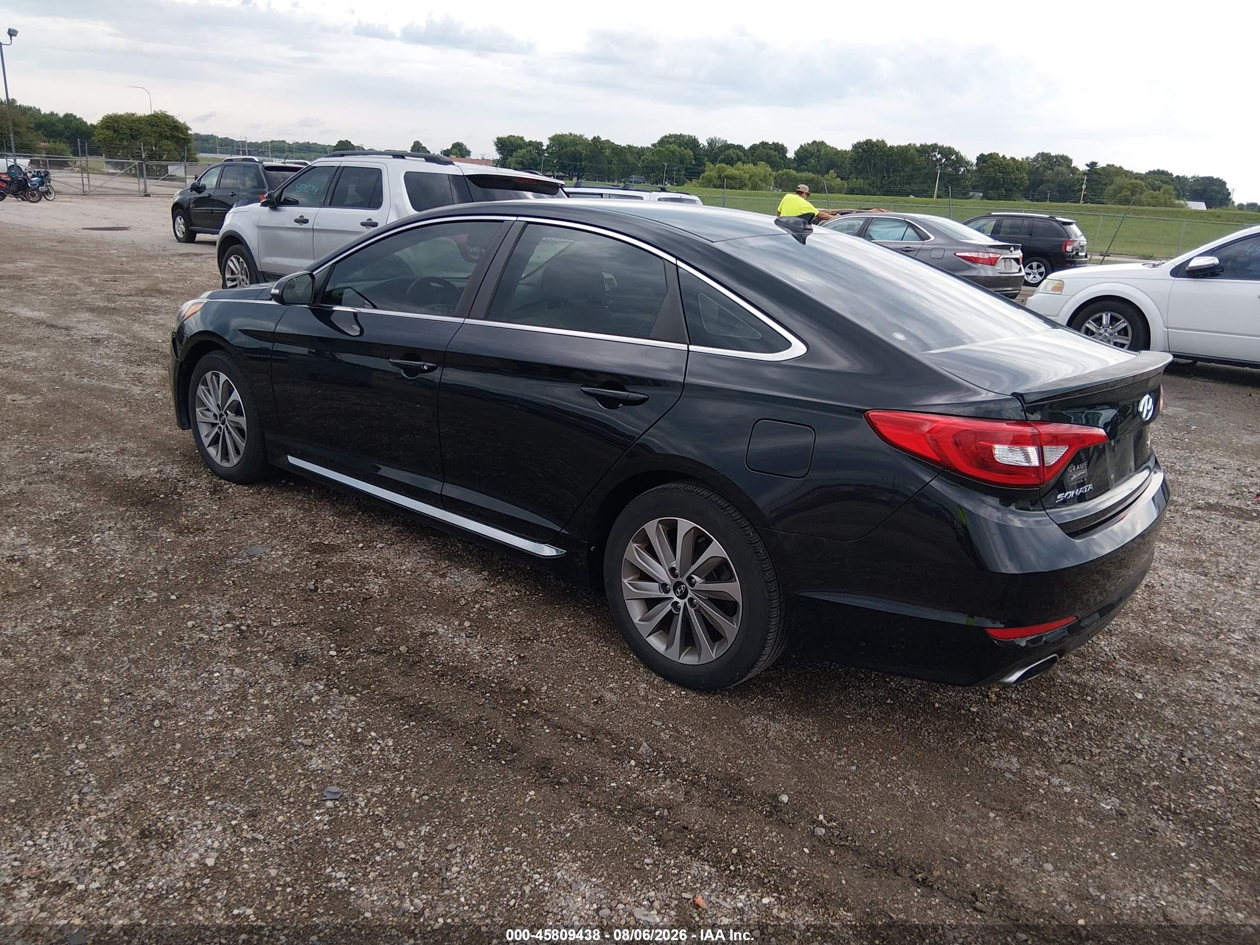 2015 Hyundai Sonata Sport Black vin: 5NPE34AF2FH102757