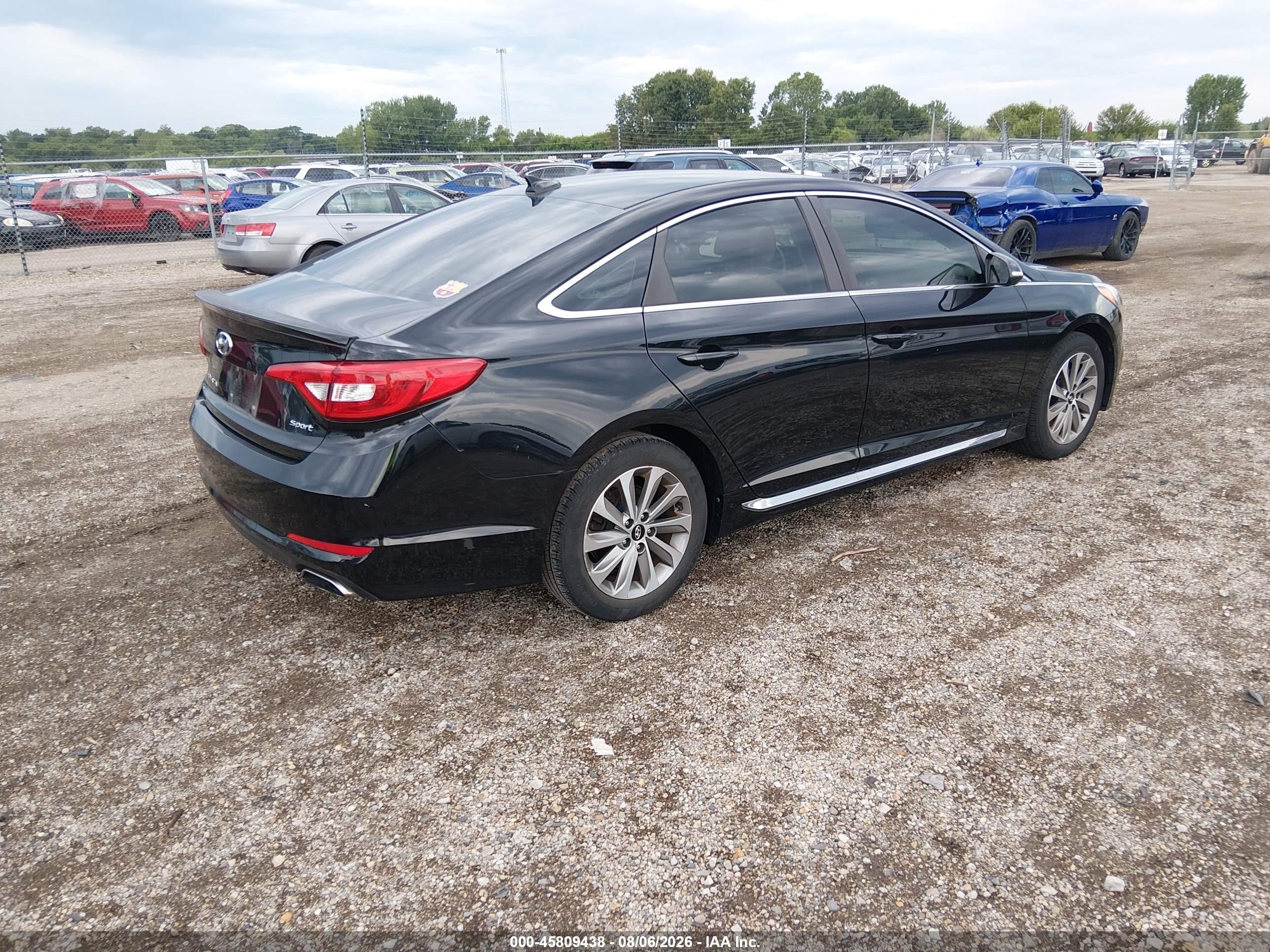 2015 Hyundai Sonata Sport Black vin: 5NPE34AF2FH102757