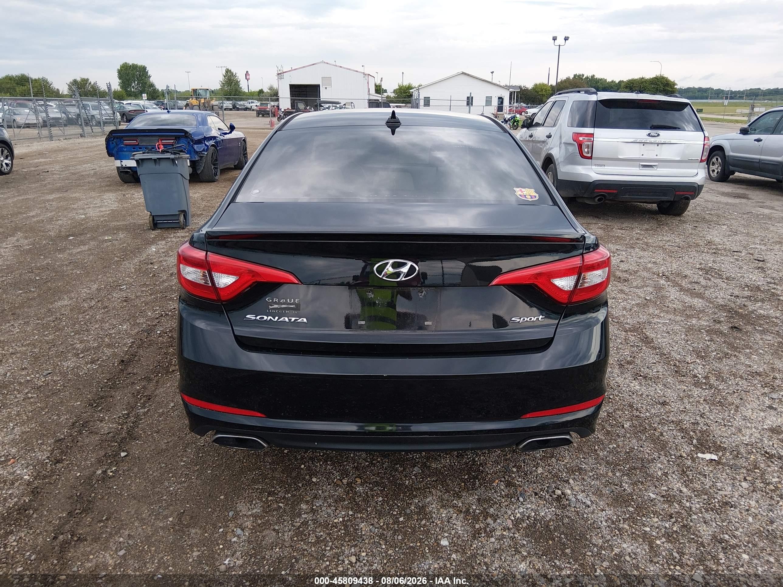 2015 Hyundai Sonata Sport Black vin: 5NPE34AF2FH102757
