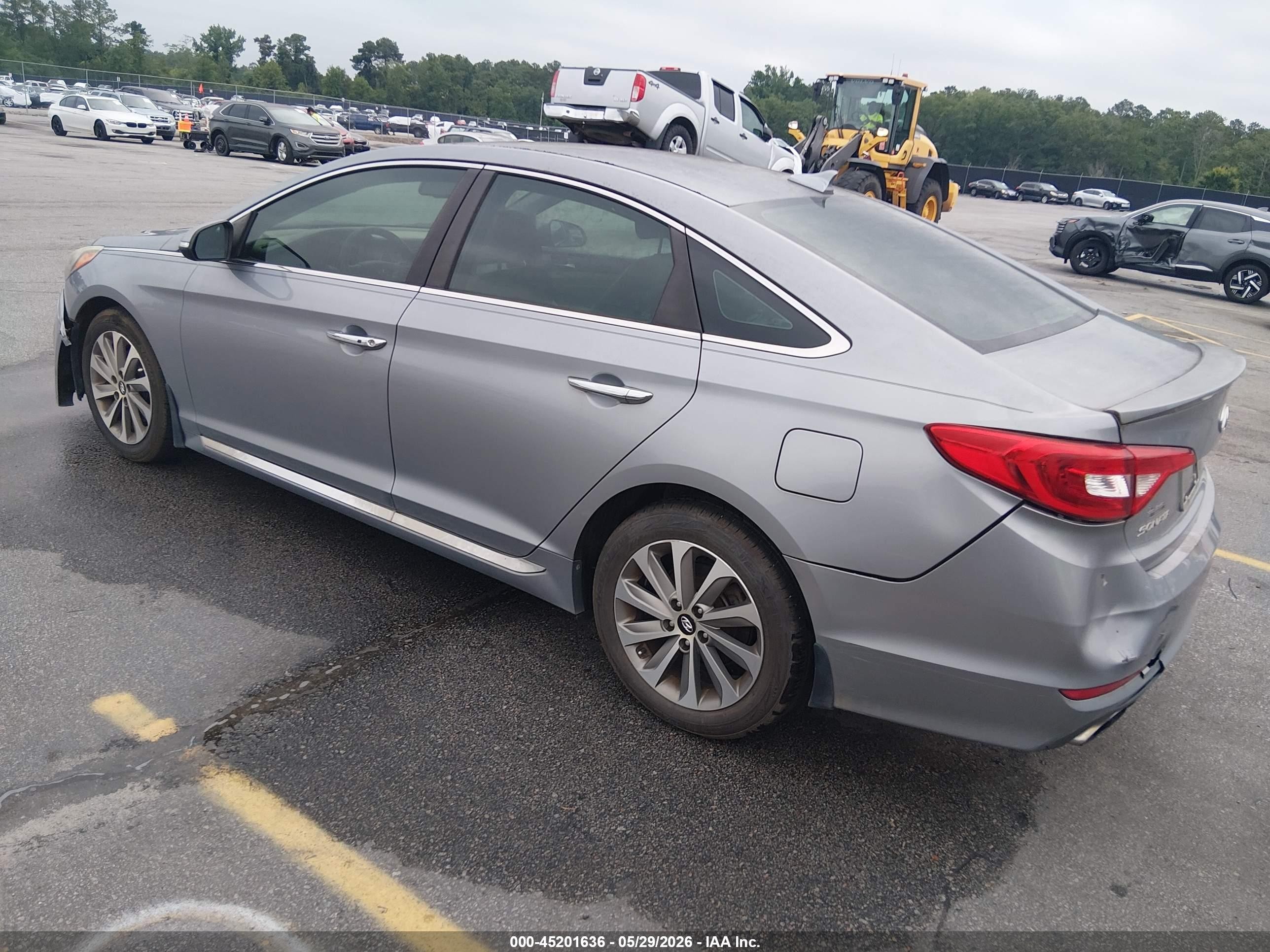 2015 Hyundai Sonata Sport Серебряный vin: 5NPE34AF2FH103052