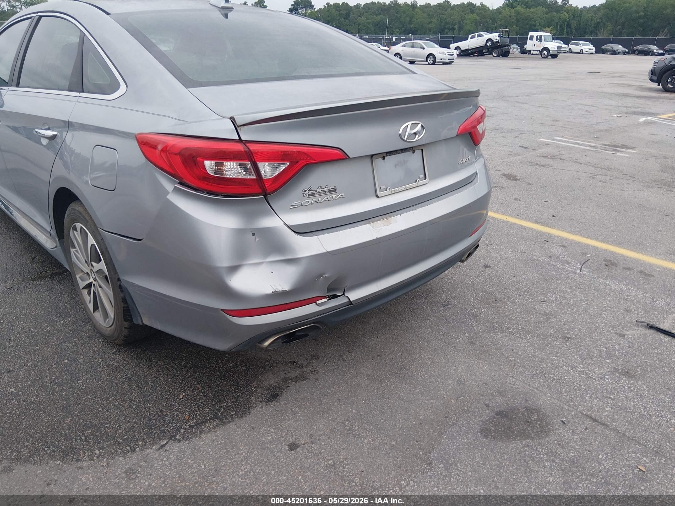 2015 Hyundai Sonata Sport Серебряный vin: 5NPE34AF2FH103052