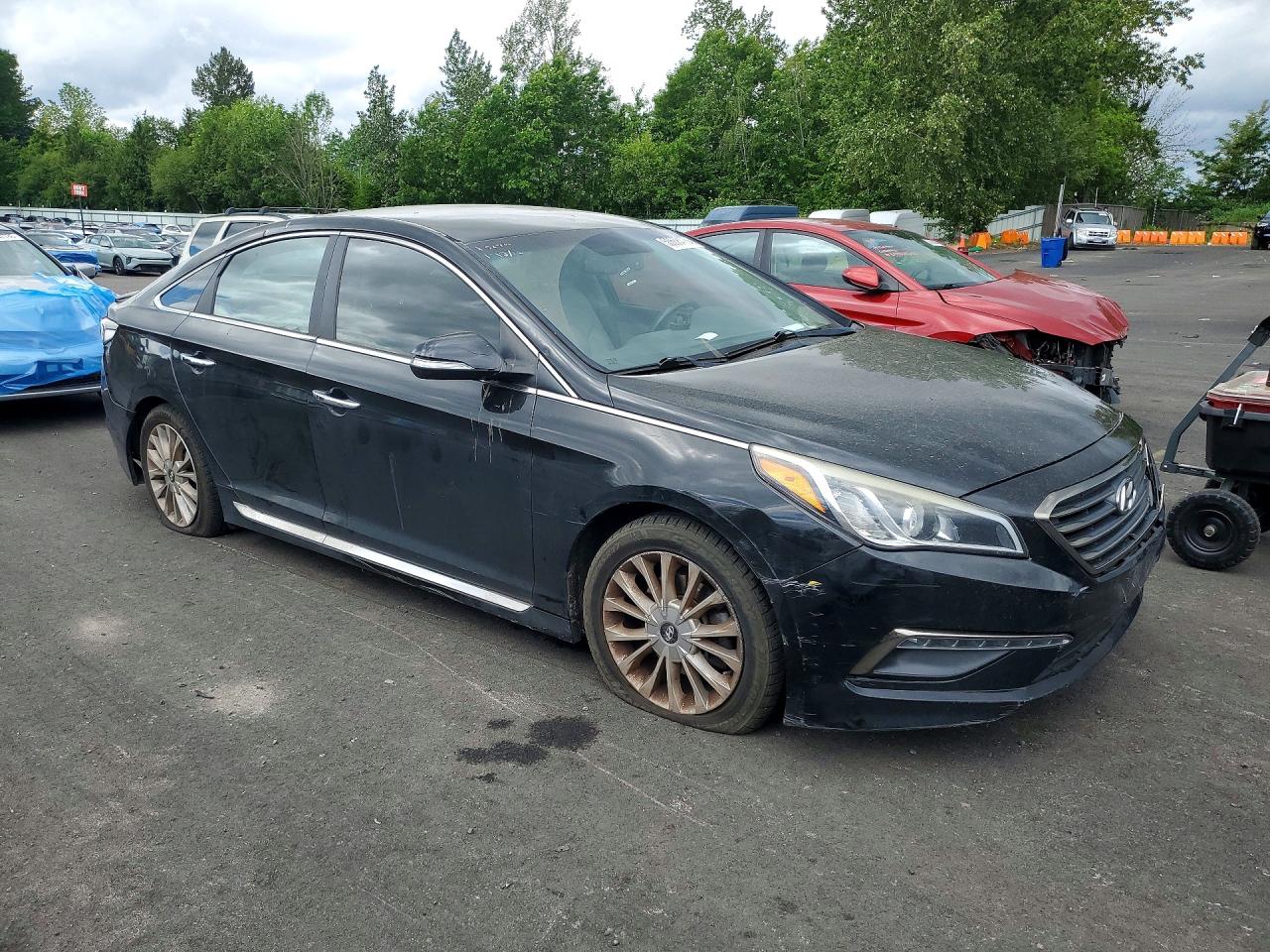 2015 Hyundai Sonata Limited Black vin: 5NPE34AF2FH126217