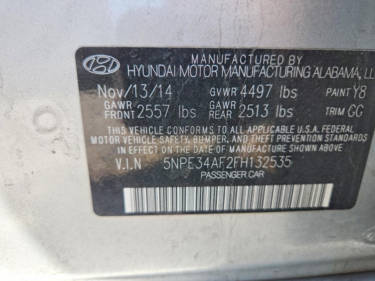 2015 Hyundai Sonata Limited Silver vin: 5NPE34AF2FH132535