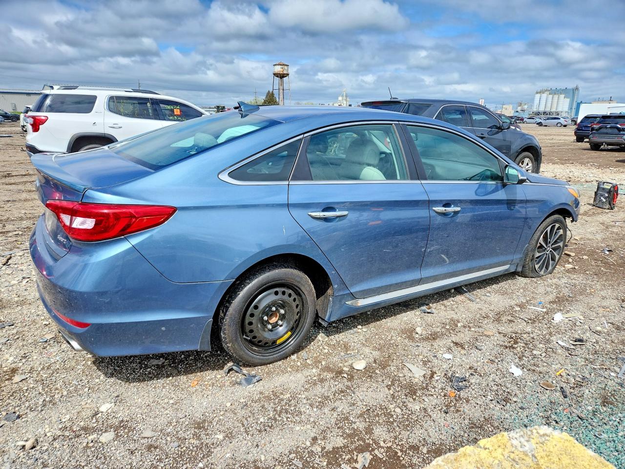 2015 Hyundai Sonata Sport Blue vin: 5NPE34AF2FH133698
