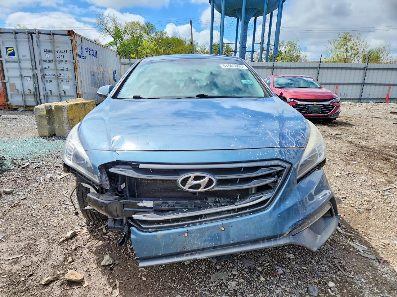 2015 Hyundai Sonata Sport Blue vin: 5NPE34AF2FH133698
