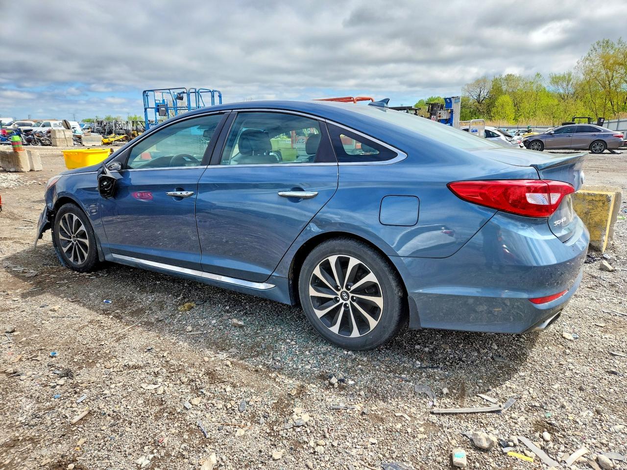 2015 Hyundai Sonata Sport Blue vin: 5NPE34AF2FH133698