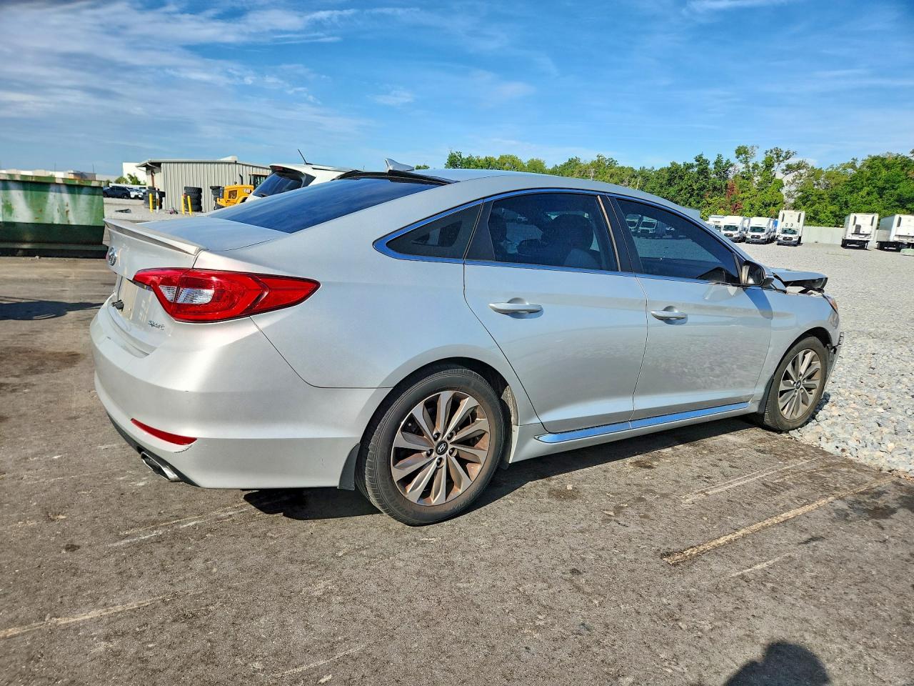 2015 Hyundai Sonata Sport Silver vin: 5NPE34AF2FH138660