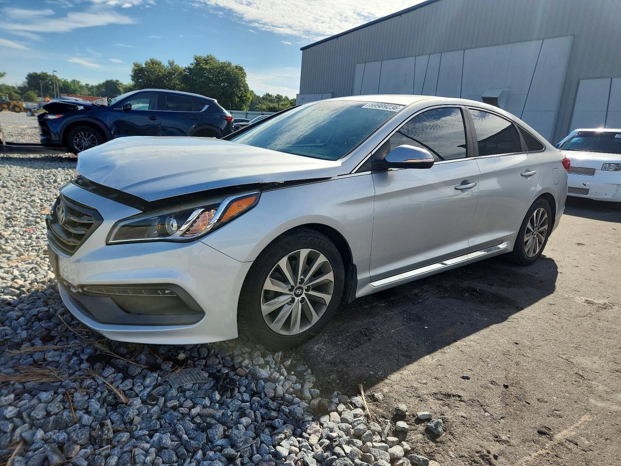 2015 Hyundai Sonata Sport Silver vin: 5NPE34AF2FH138660