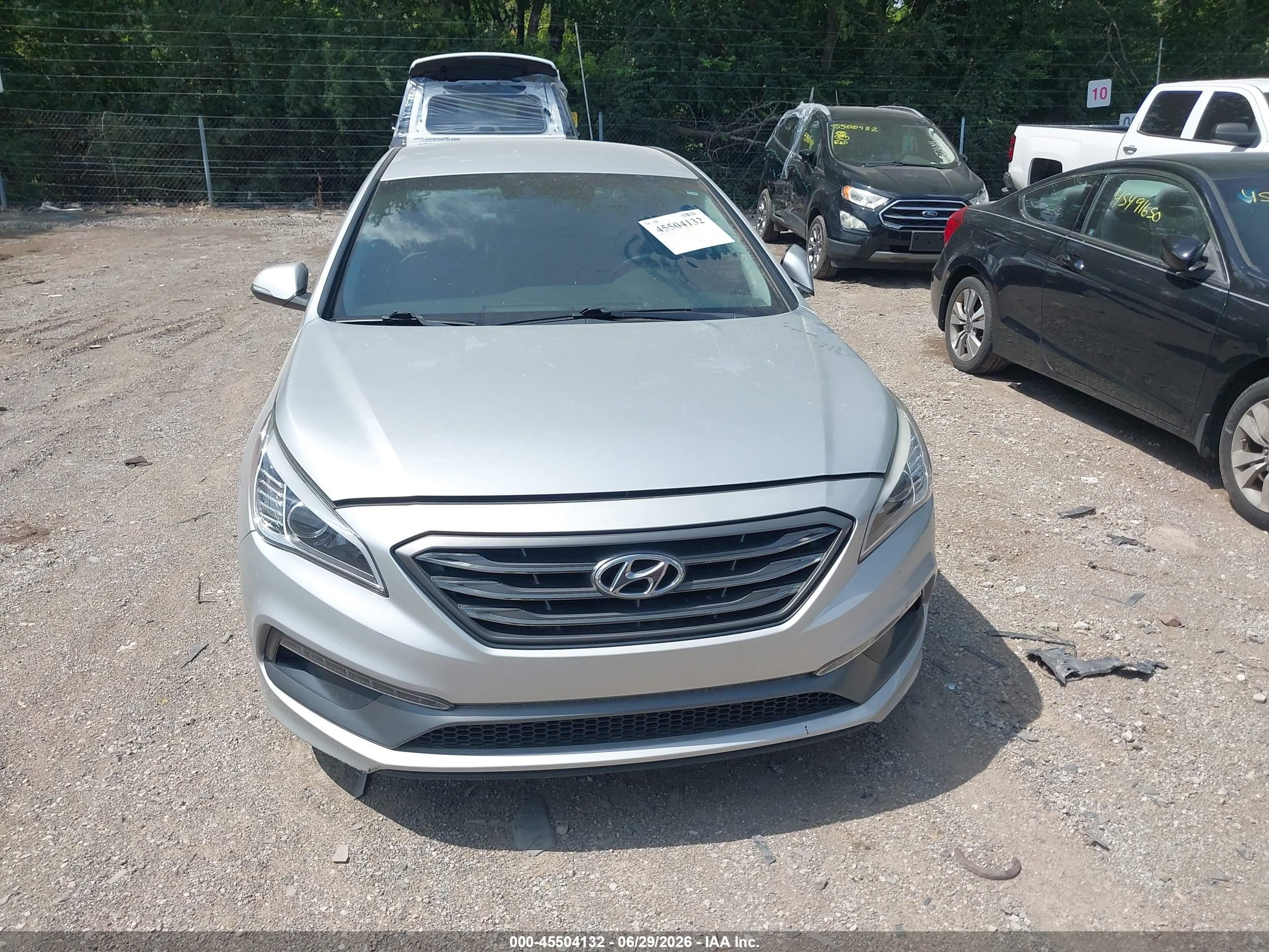 2015 Hyundai Sonata Sport Silver vin: 5NPE34AF2FH149044