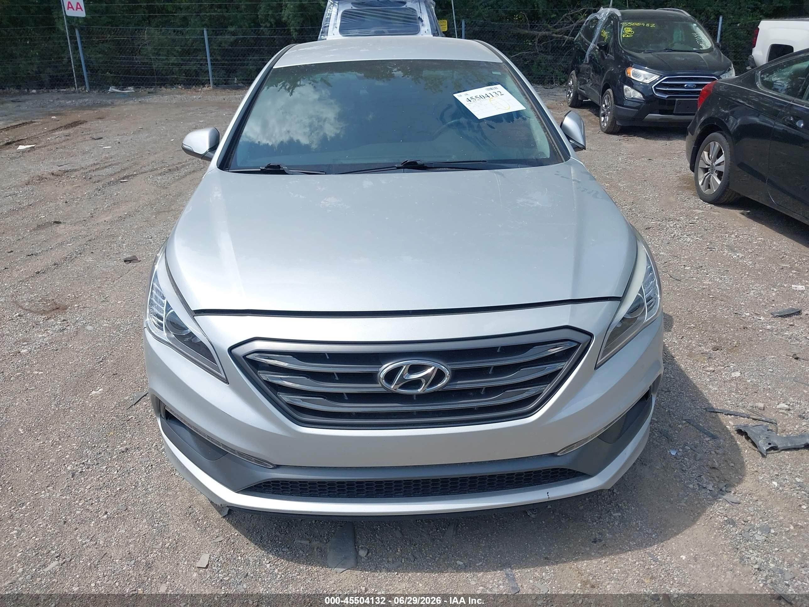 2015 Hyundai Sonata Sport Silver vin: 5NPE34AF2FH149044