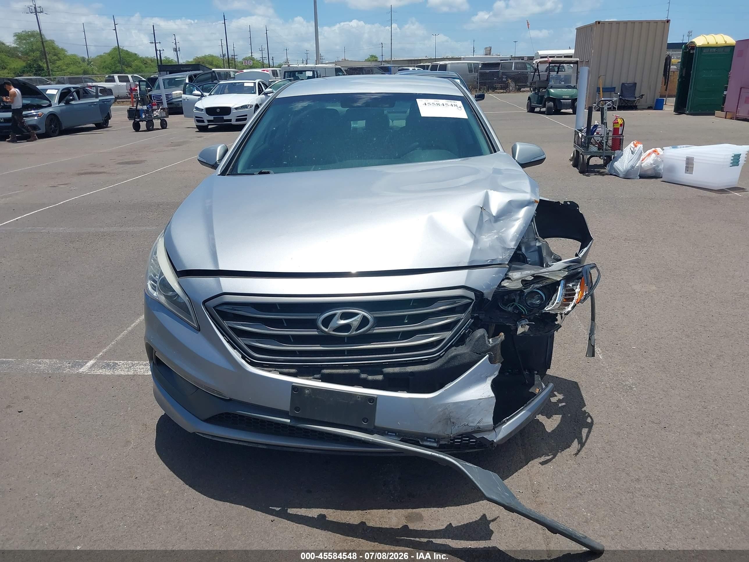 2015 Hyundai Sonata Sport Silver vin: 5NPE34AF2FH177393