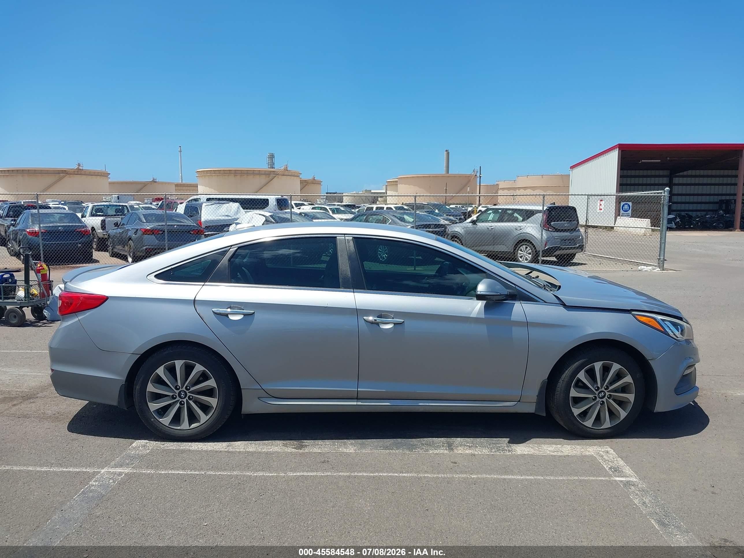 2015 Hyundai Sonata Sport Silver vin: 5NPE34AF2FH177393