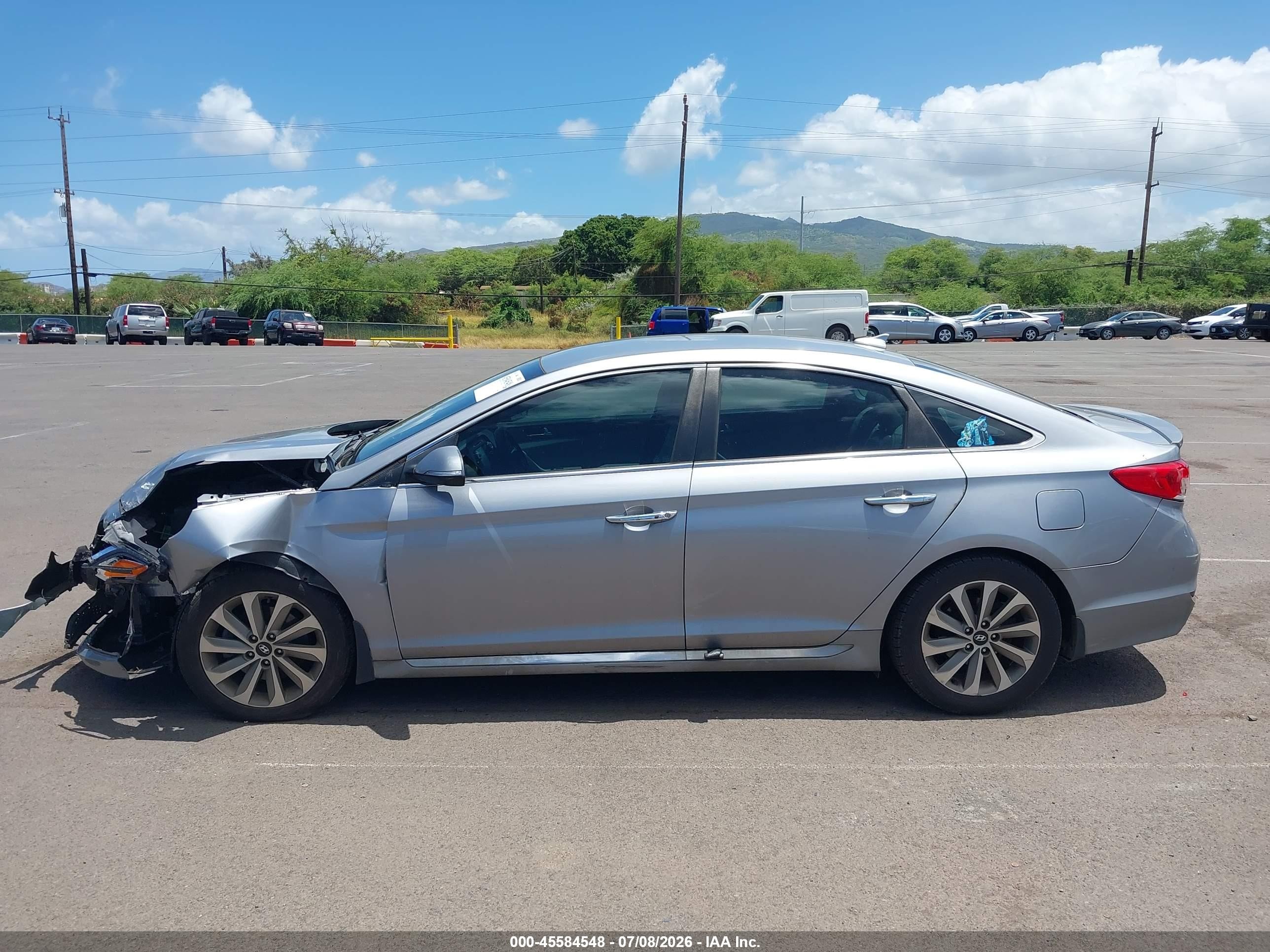 2015 Hyundai Sonata Sport Silver vin: 5NPE34AF2FH177393
