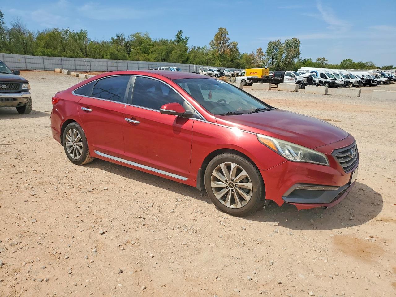 2015 Hyundai Sonata Sport Red vin: 5NPE34AF2FH201370
