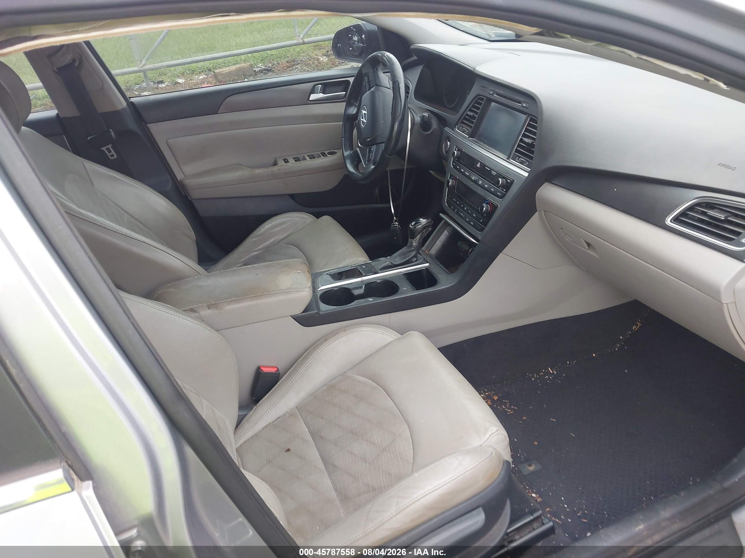 2015 Hyundai Sonata Sport Gray vin: 5NPE34AF2FH213440