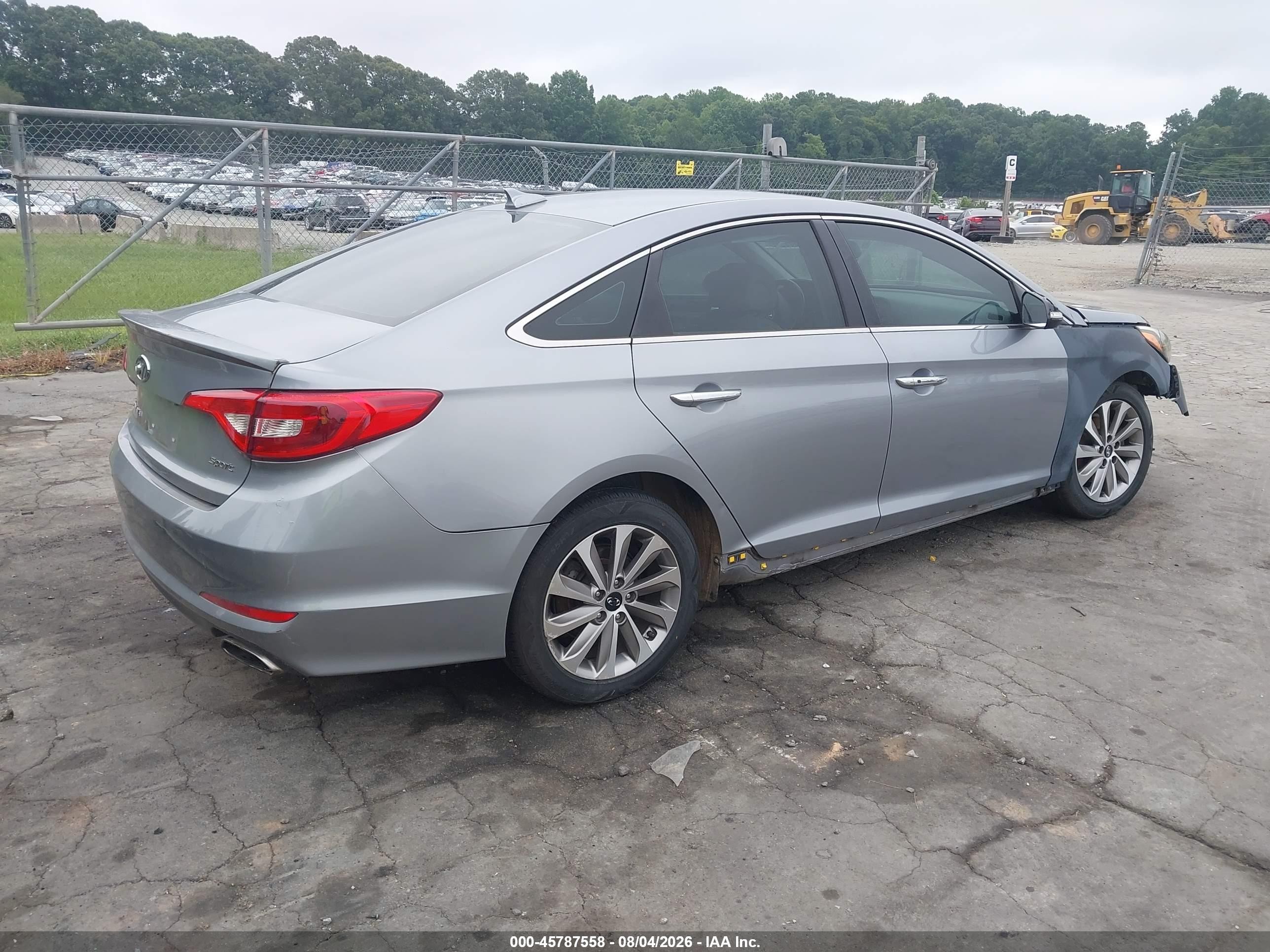 2015 Hyundai Sonata Sport Gray vin: 5NPE34AF2FH213440