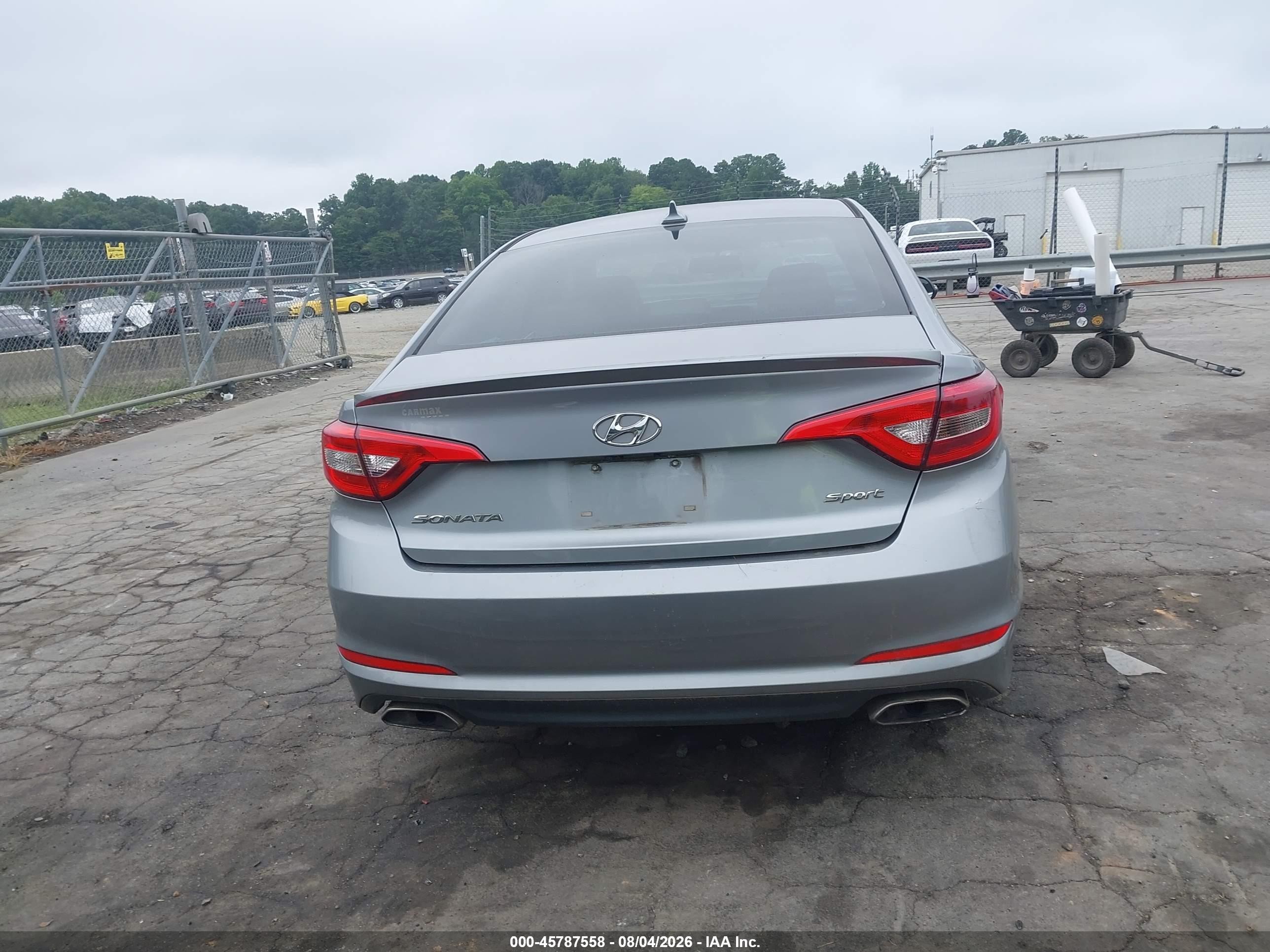 2015 Hyundai Sonata Sport Gray vin: 5NPE34AF2FH213440