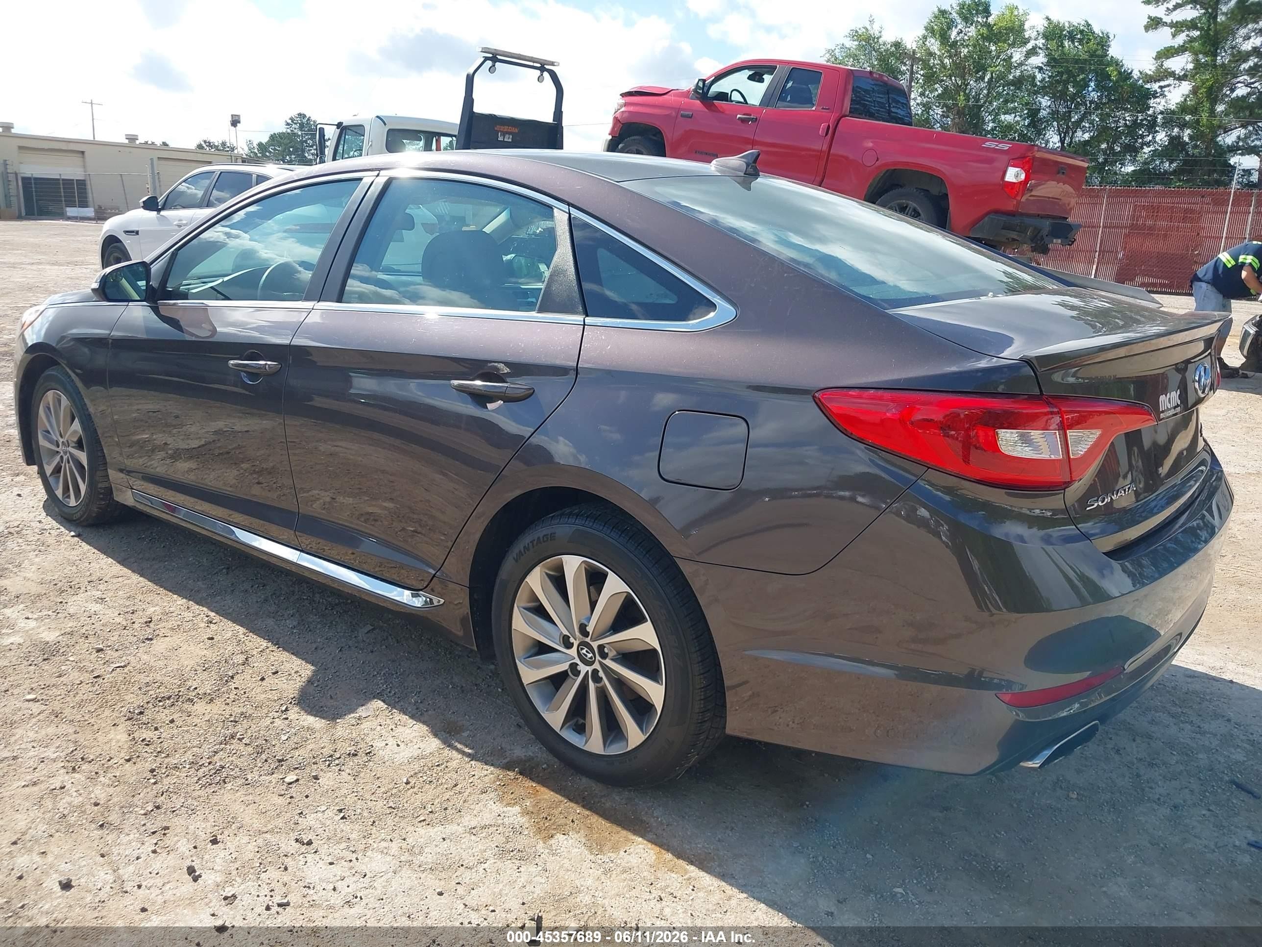 2015 Hyundai Sonata Sport Brown vin: 5NPE34AF2FH213809