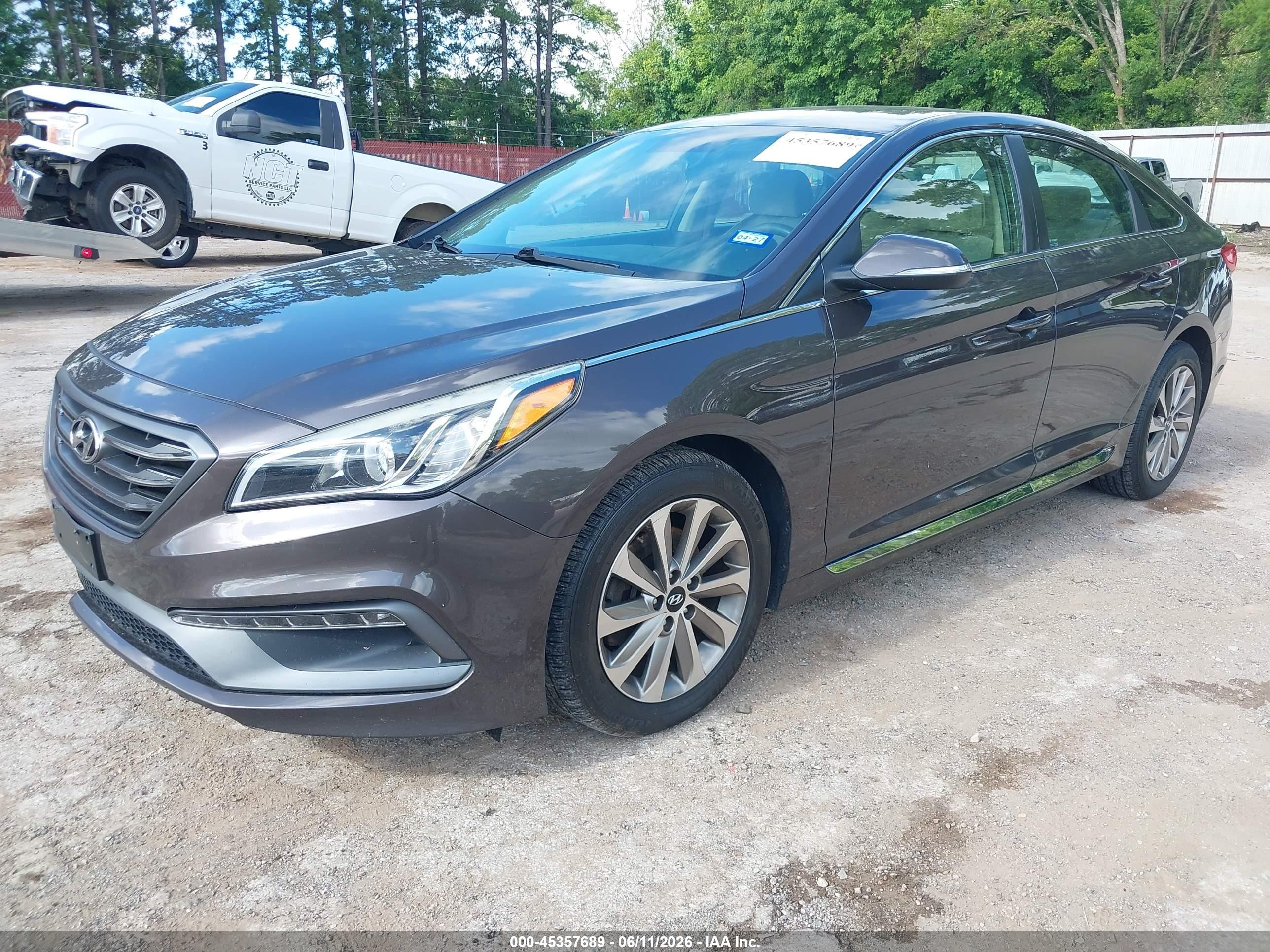 2015 Hyundai Sonata Sport Brown vin: 5NPE34AF2FH213809