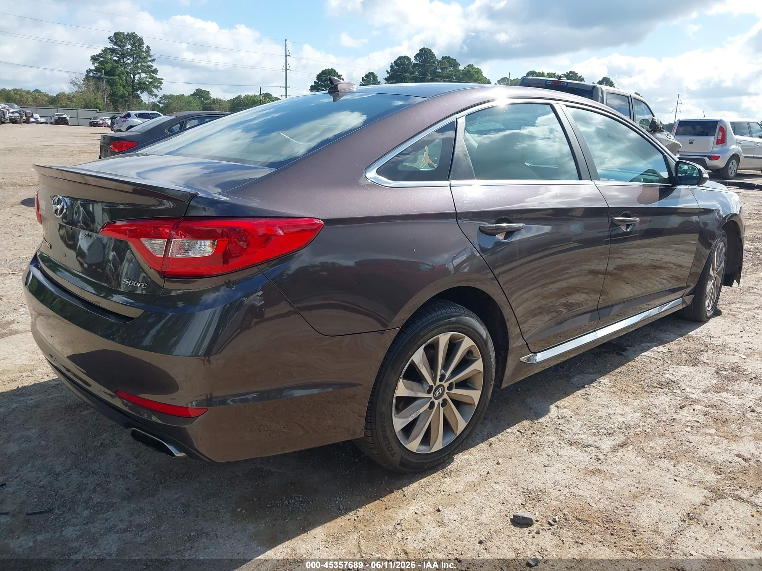 2015 Hyundai Sonata Sport Brown vin: 5NPE34AF2FH213809