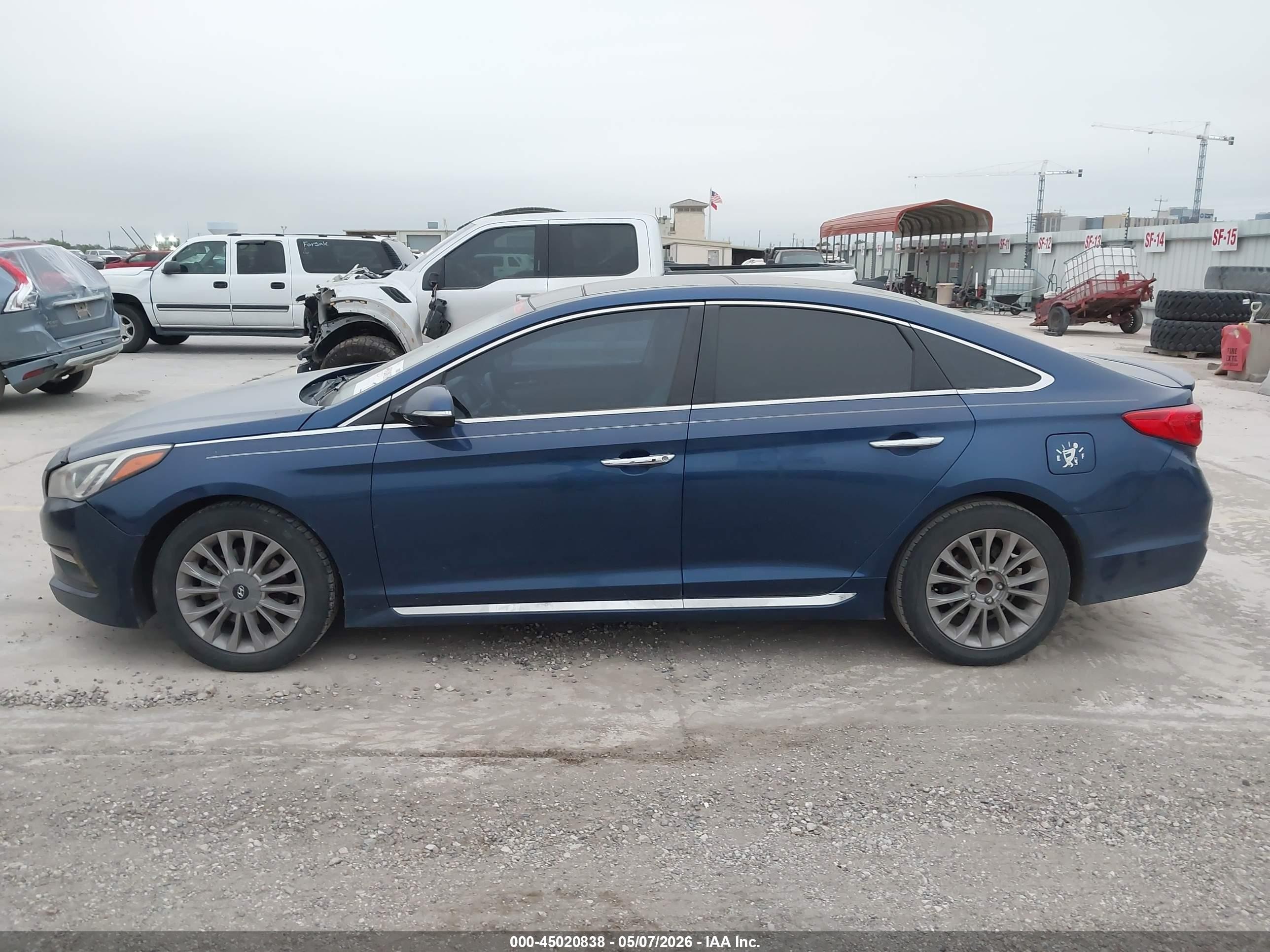 2015 Hyundai Sonata Limited Blue vin: 5NPE34AF2FH225751